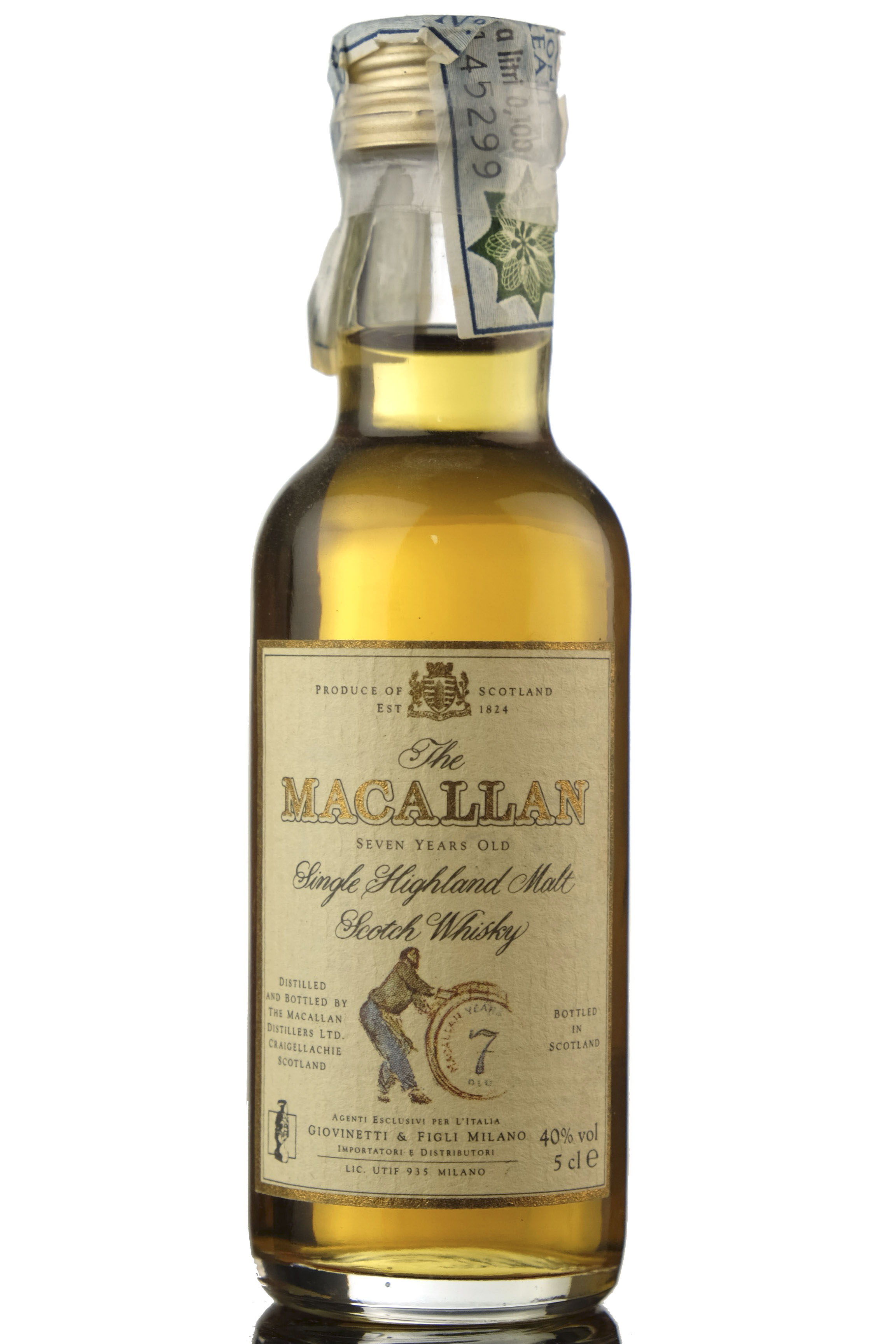 Macallan 7 Year Old - Giovinetti & Figli Milano - Miniature