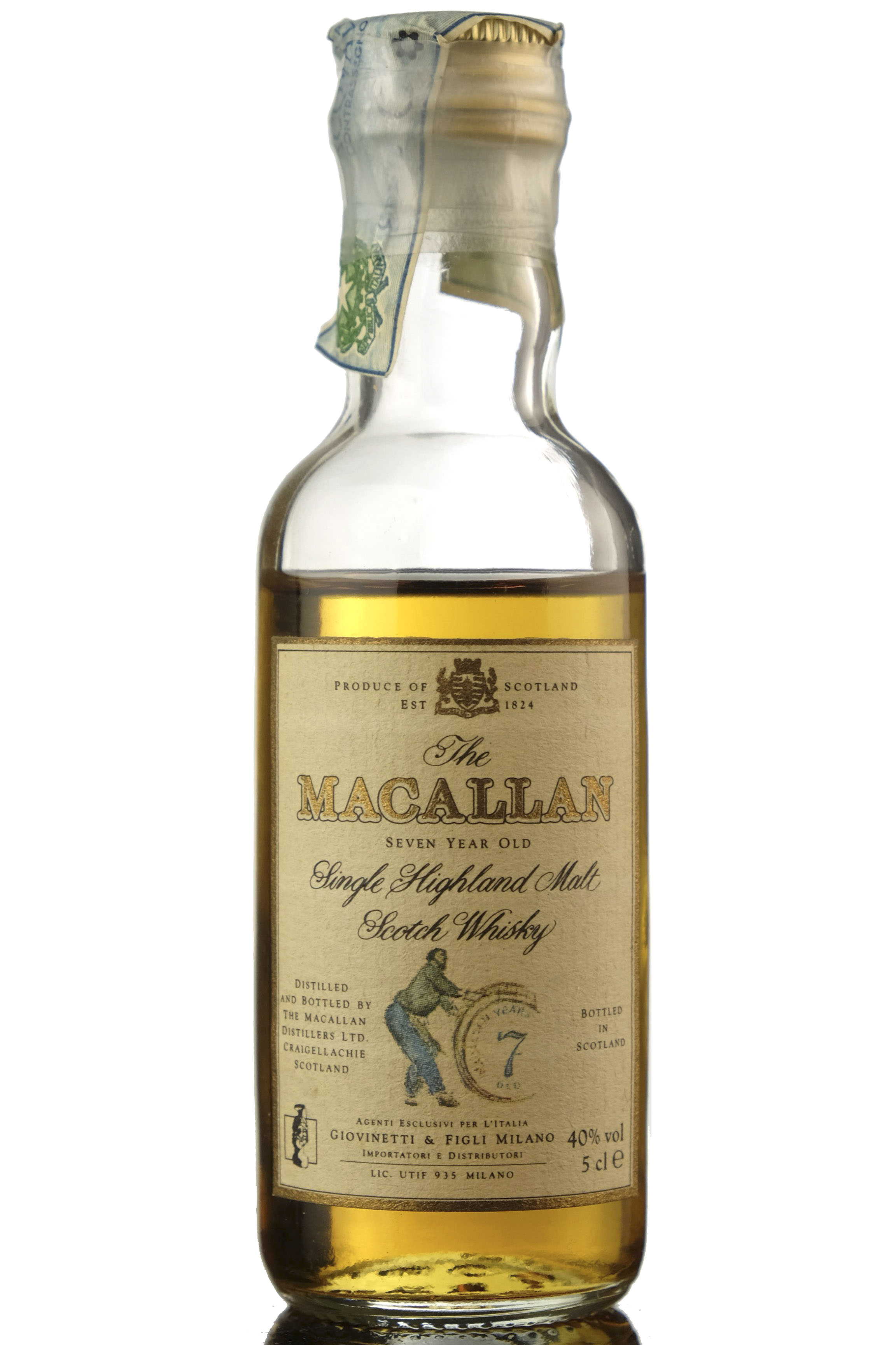 Macallan 7 Year Old - Giovinetti & Figli Milano - Miniature