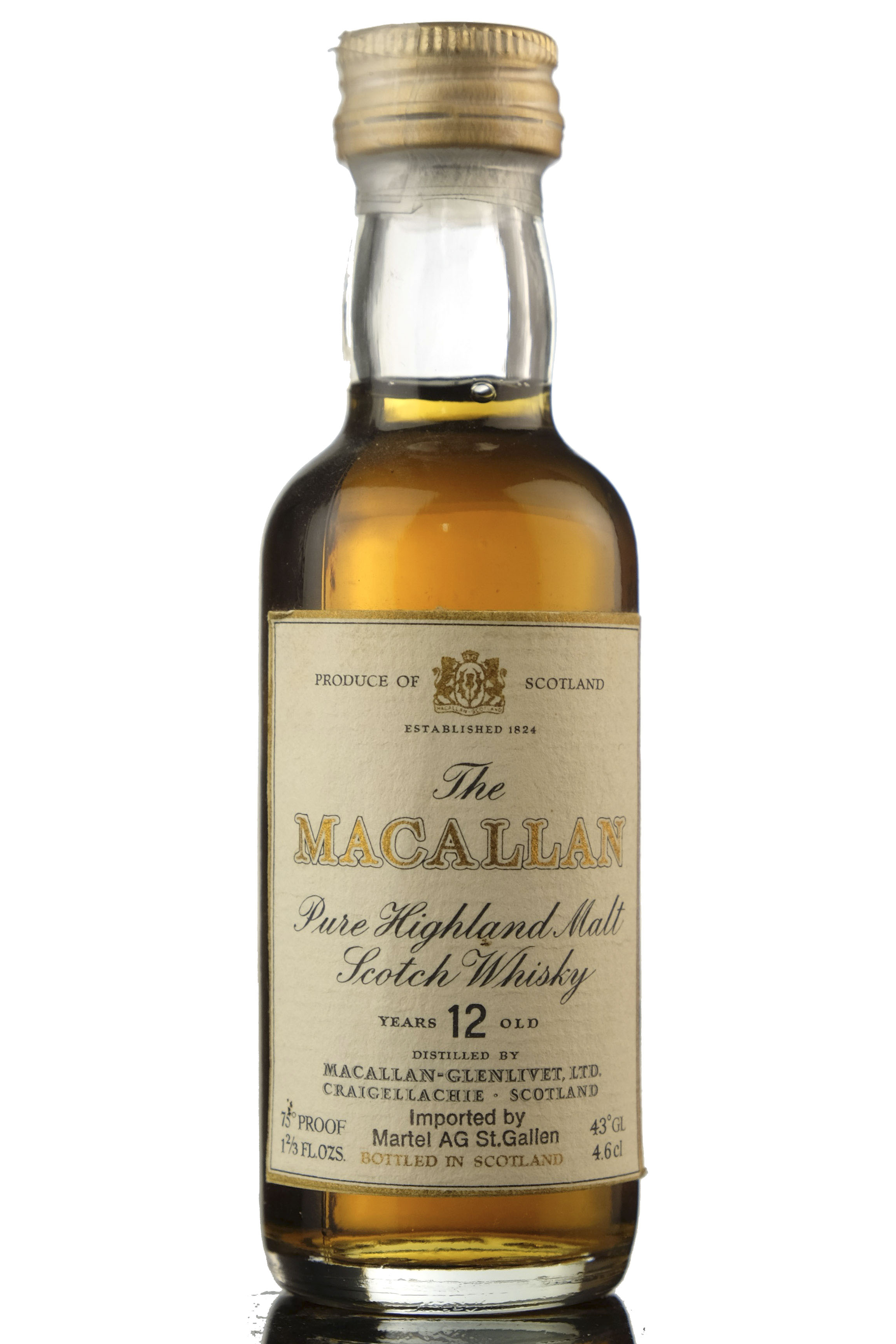 Macallan 12 Year Old Miniature