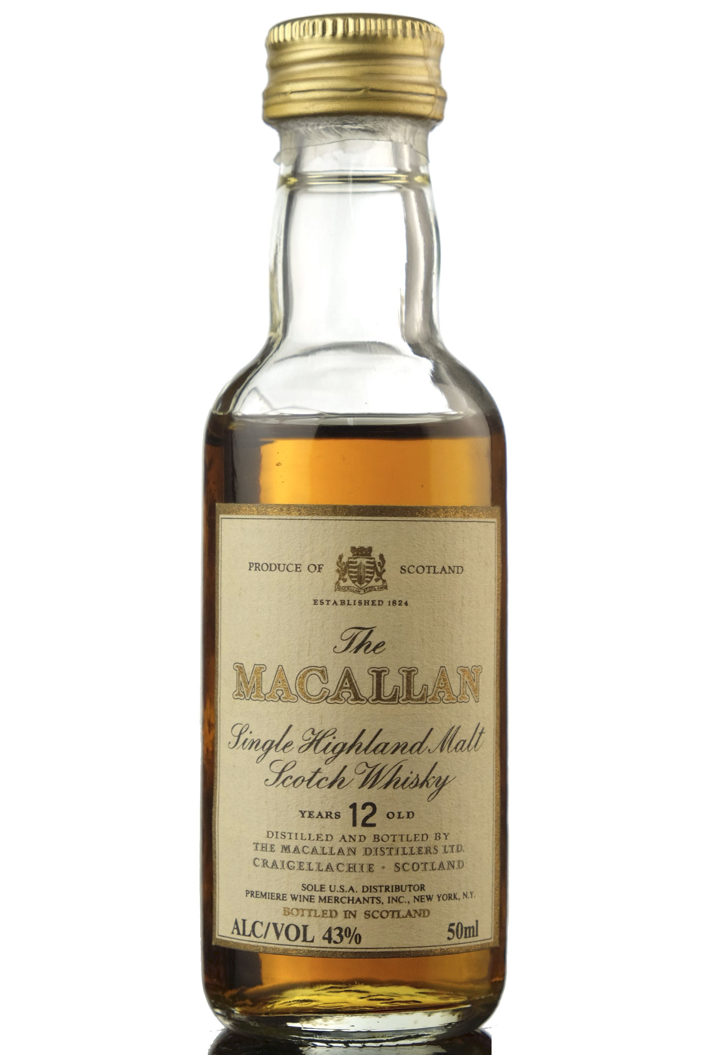 Macallan 12 Year Old Miniature