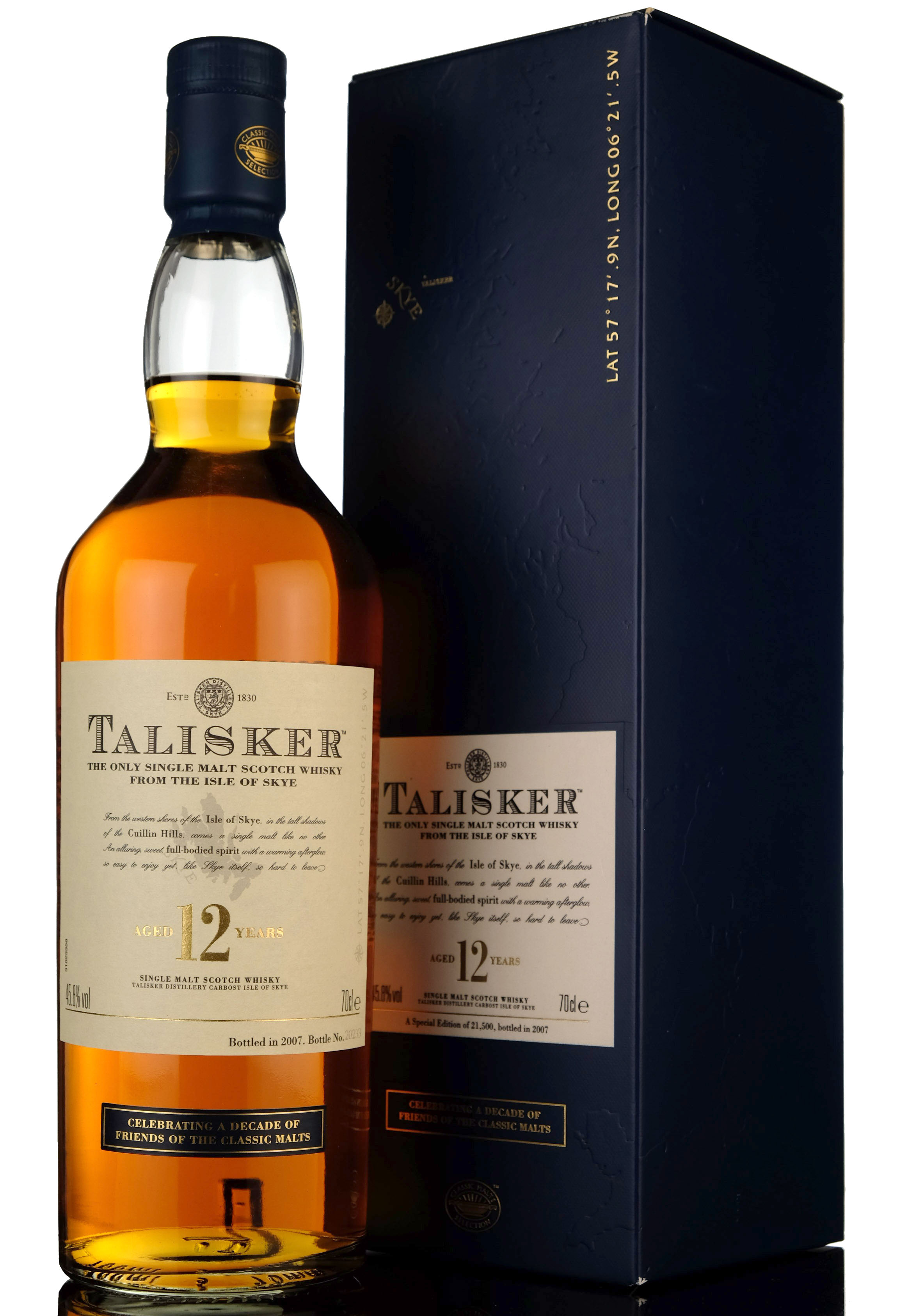 Talisker 12 Year Old - 2007 Release - Friends Of The Classic Malts