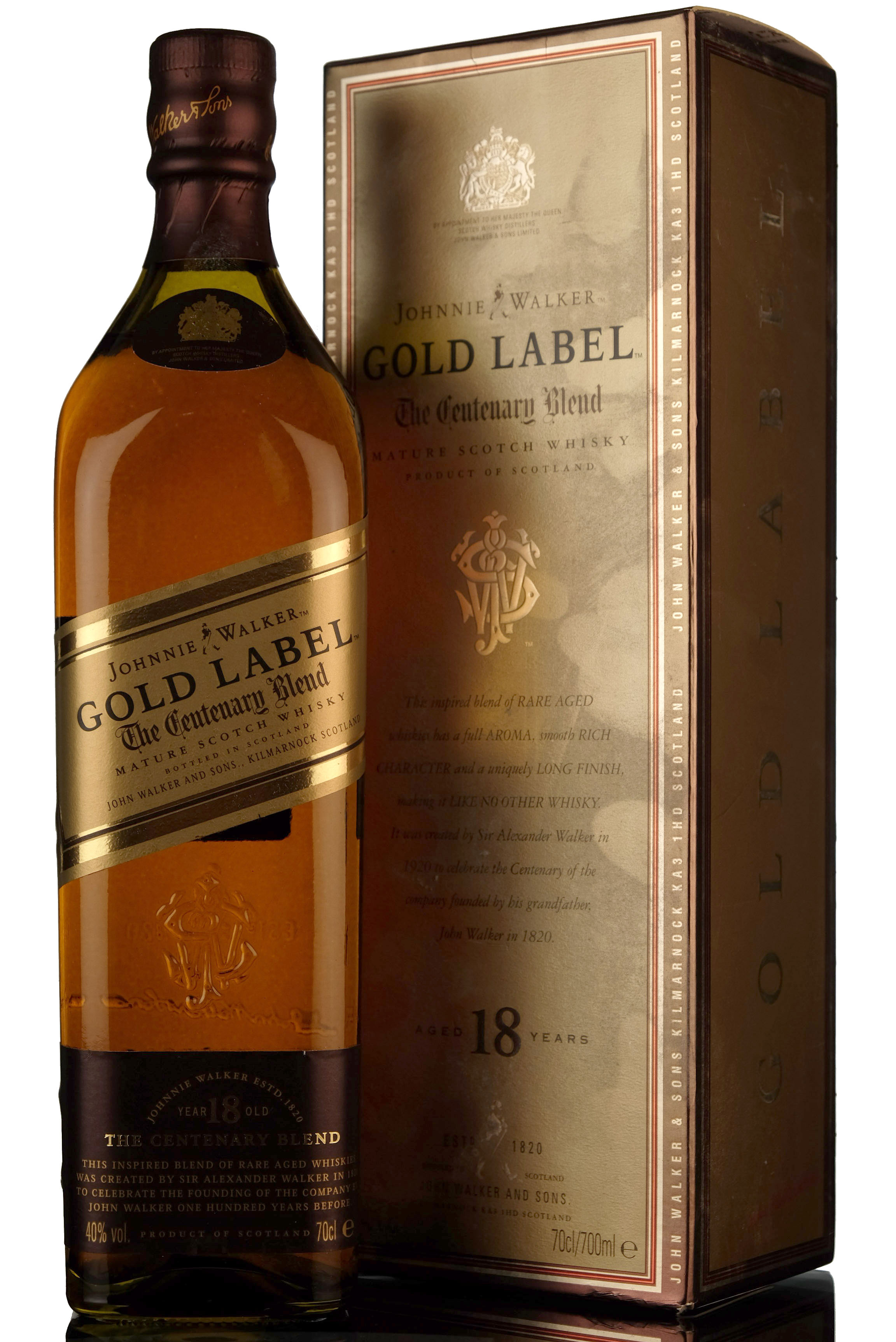Johnnie Walker 18 Year Old - Gold Label - The Centenary Blend