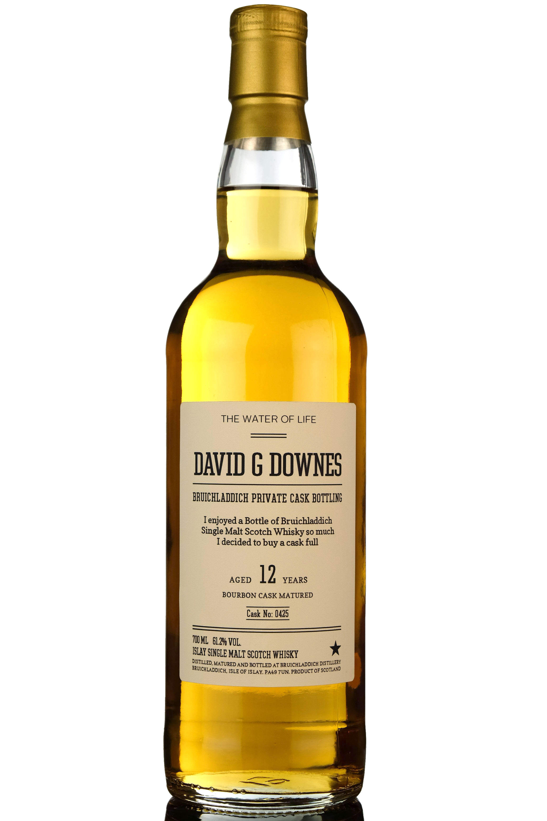 Bruichladdich 2005-2017 - 12 Year Old - Private Bottling - David G Downes - Single Cask 04