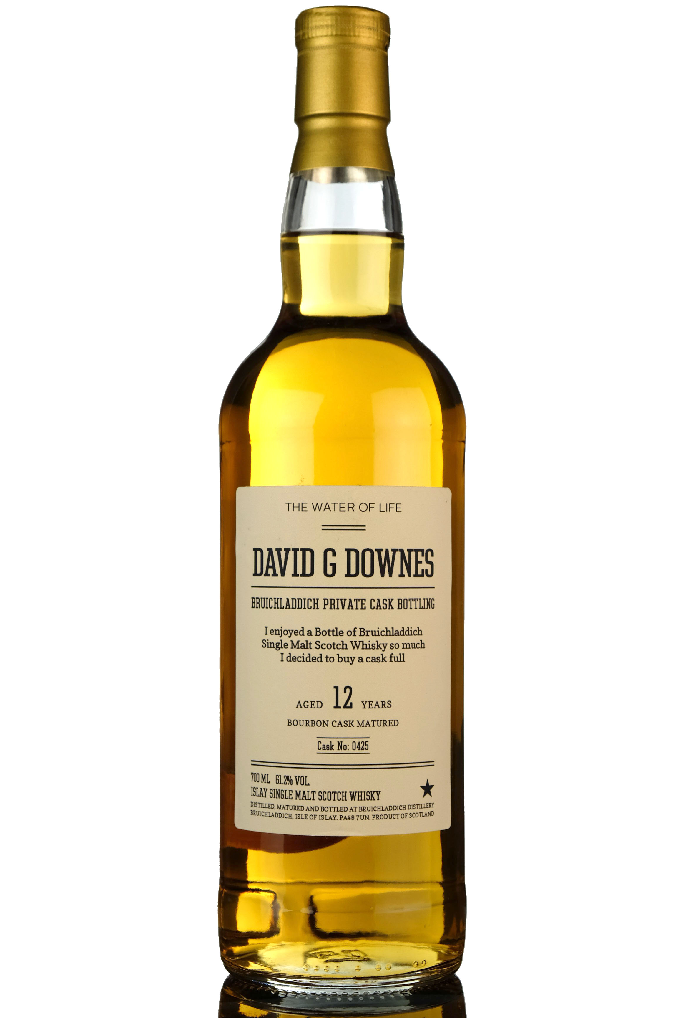 Bruichladdich 2005-2017 - 12 Year Old - Private Bottling - David G Downes - Single Cask 04
