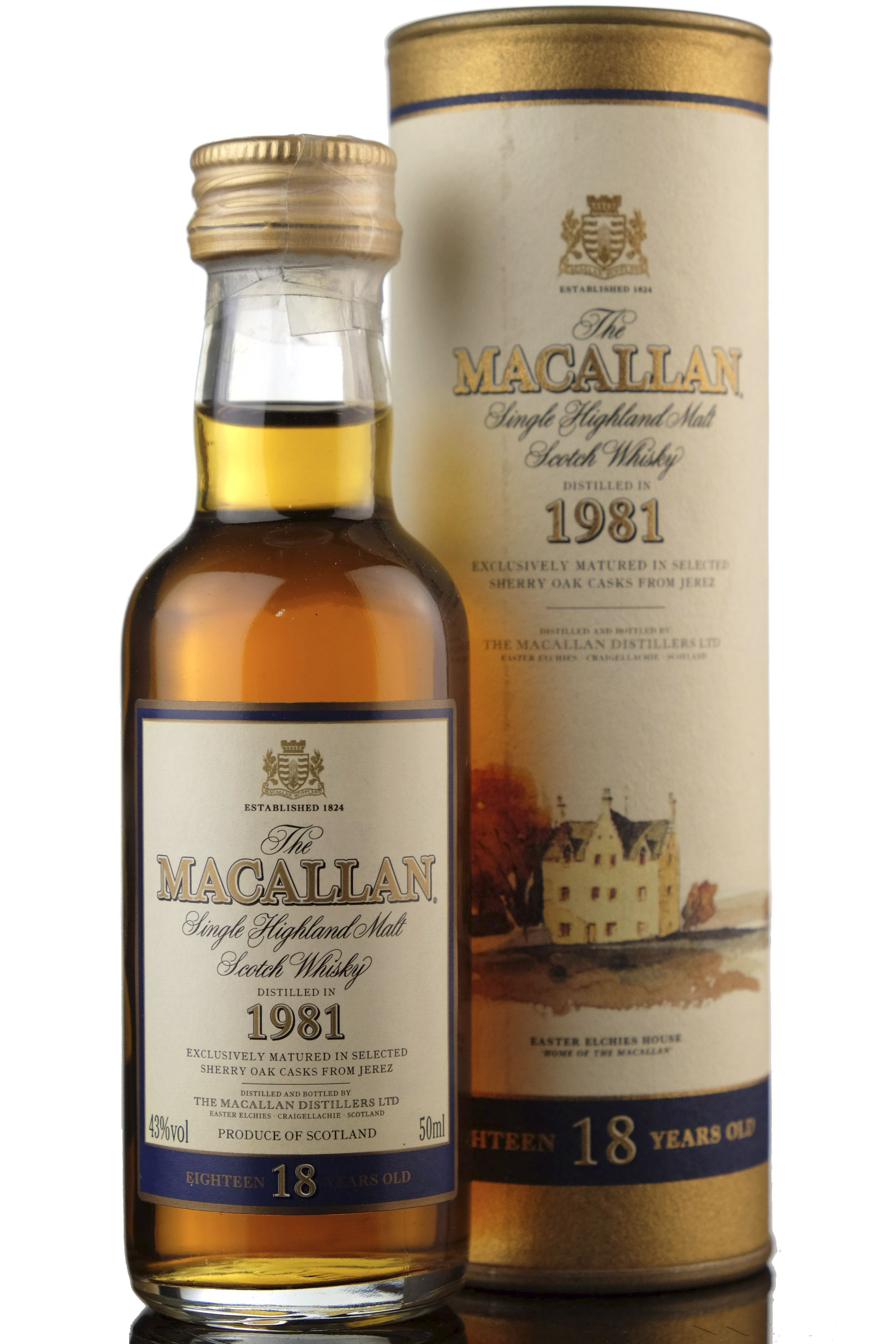 Macallan 1981 - 18 Year Old Miniature