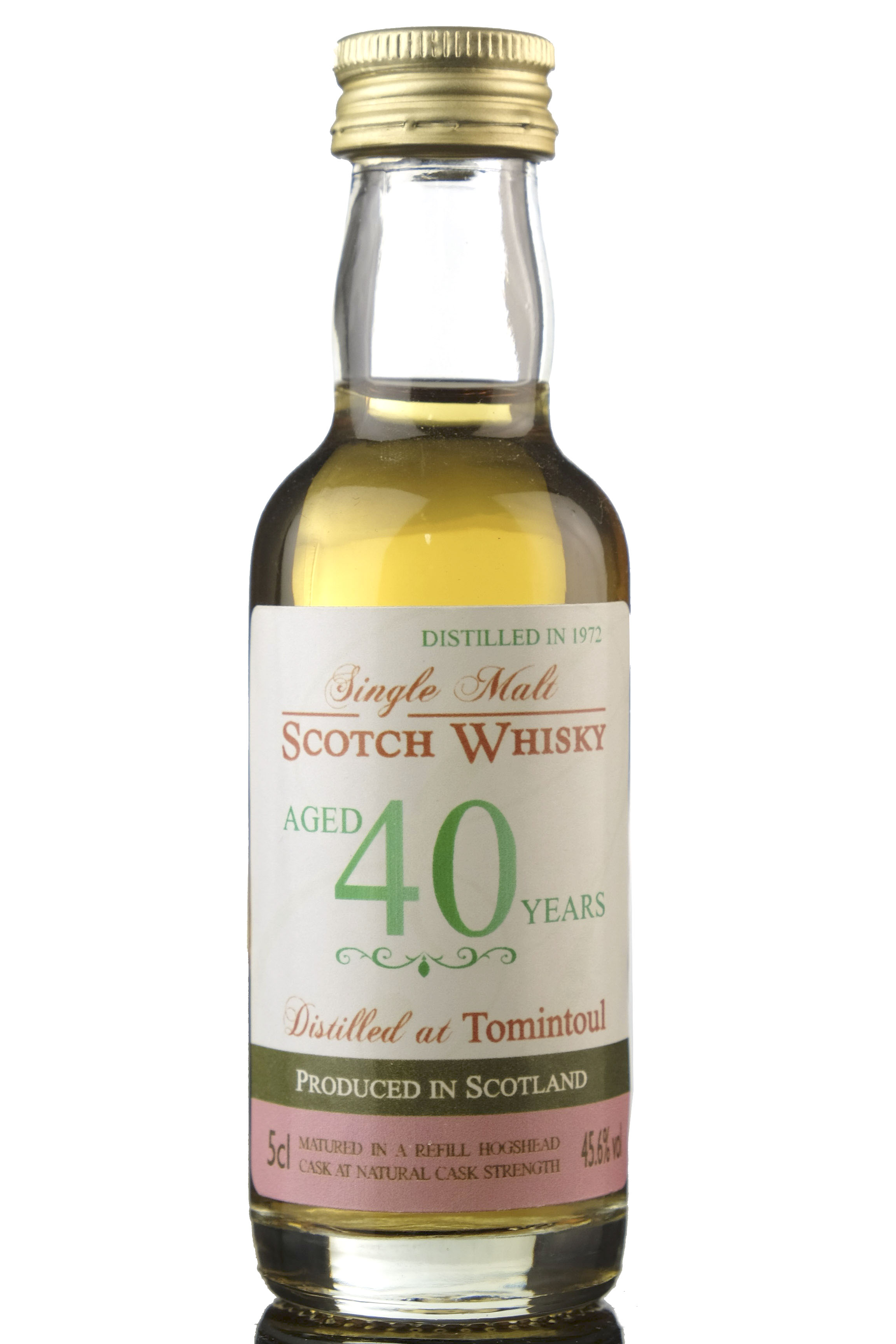 Tomintoul 1972 - 40 Year Old - Cask Strength Miniature