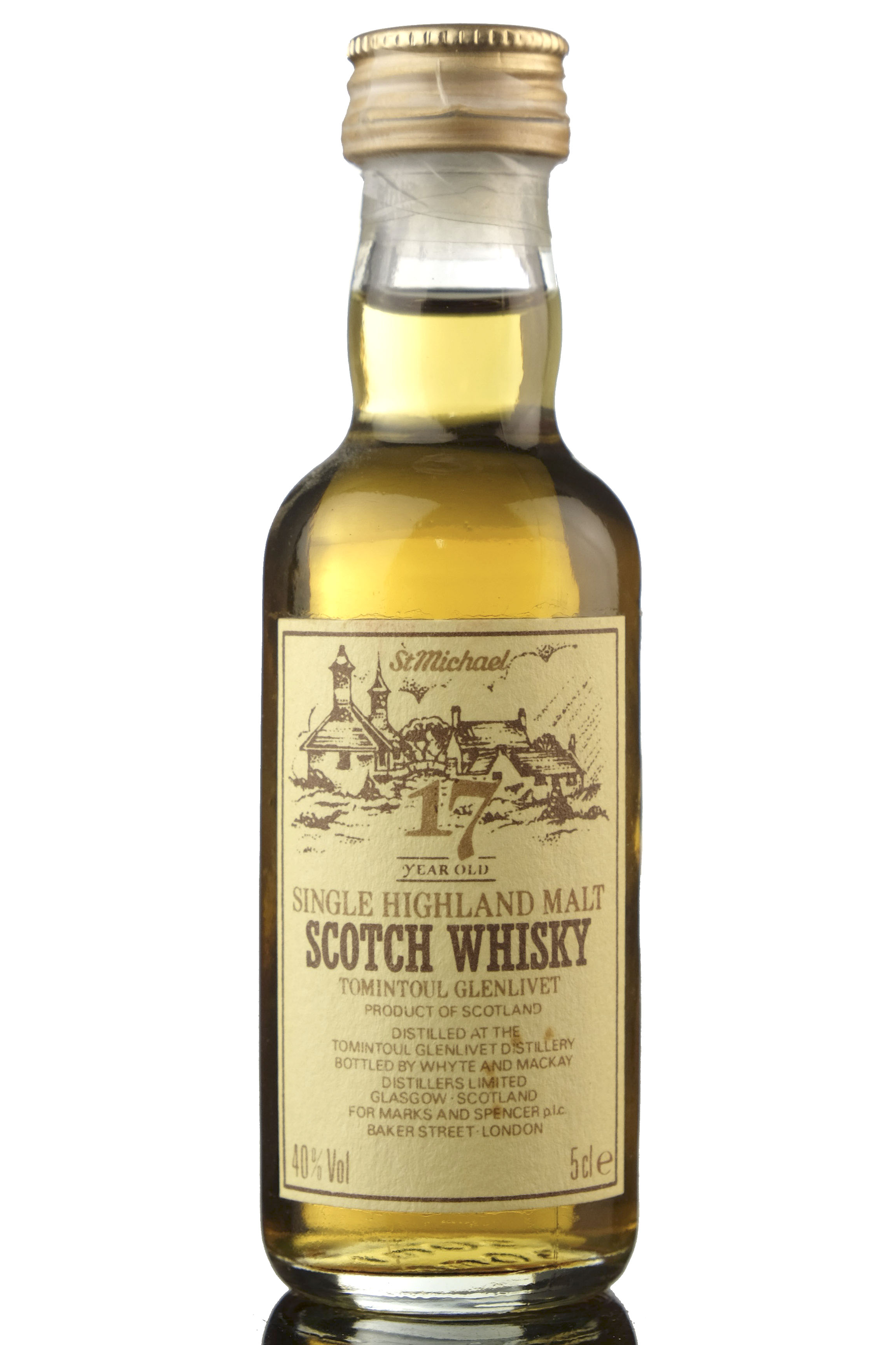 Tomintoul-Glenlivet 17 Year Old - St Michael Miniature