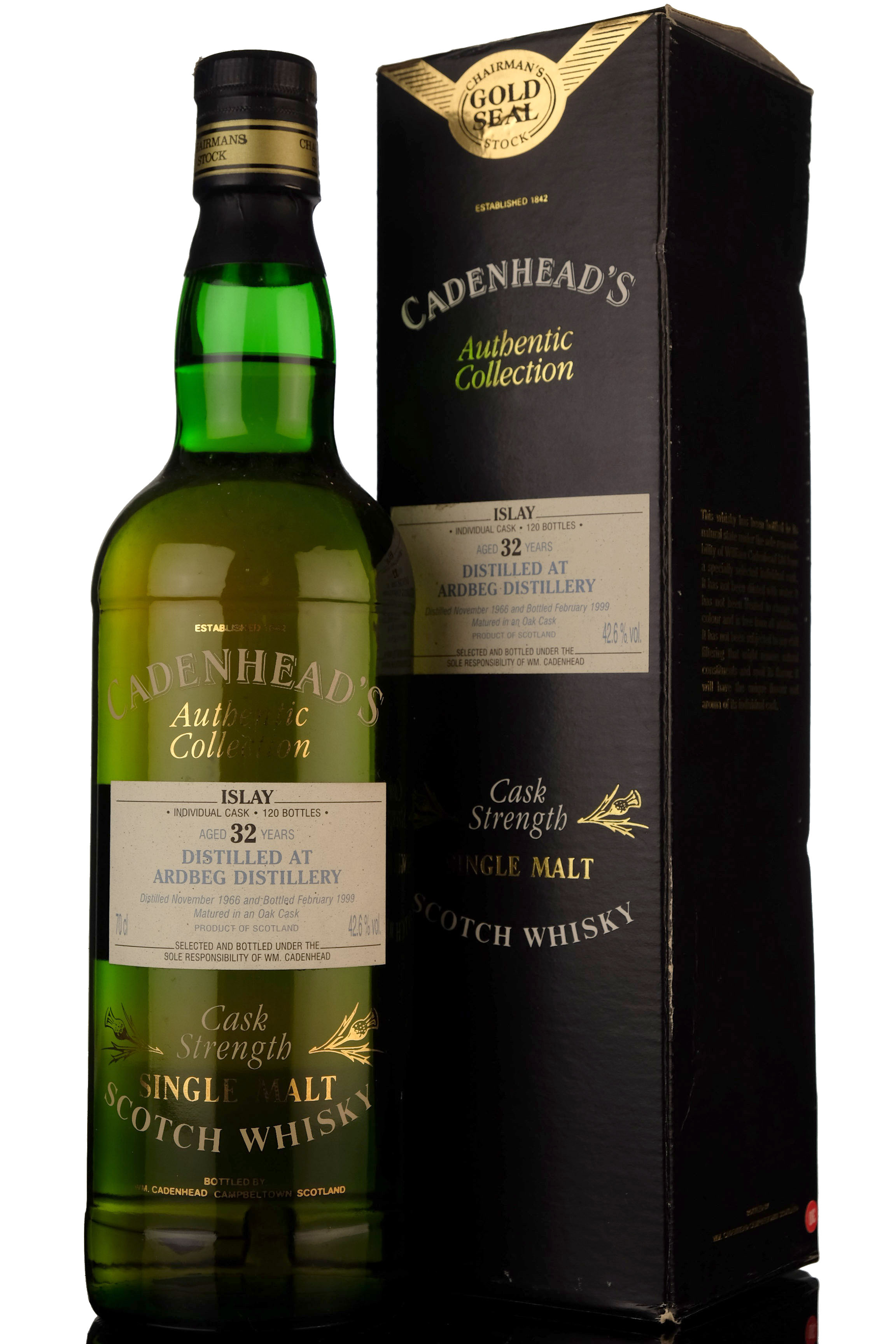 Ardbeg 1966-1999 - 32 Year Old - Cadenheads Authentic Collection