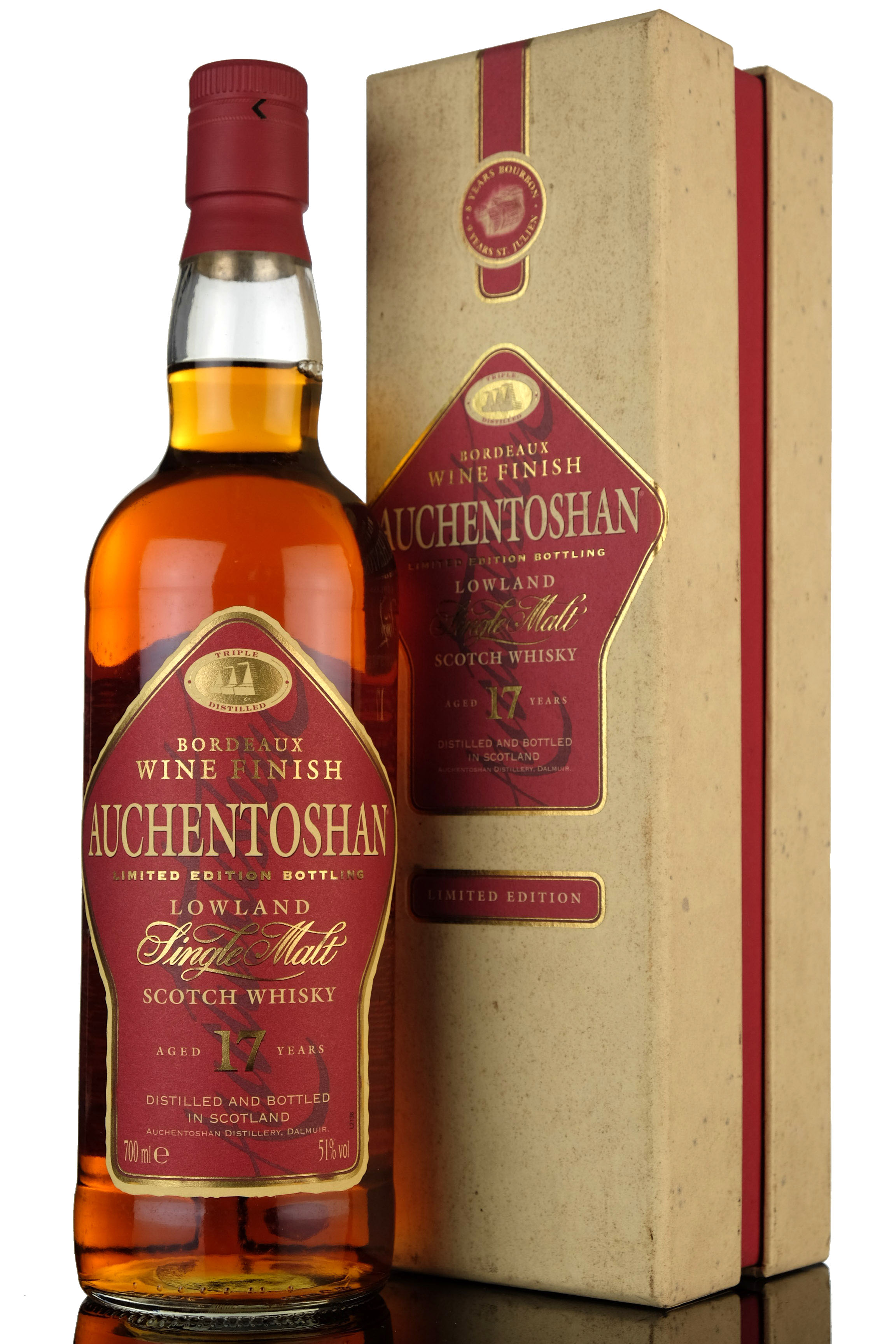 Auchentoshan 17 Year Old - Bordeaux Wine