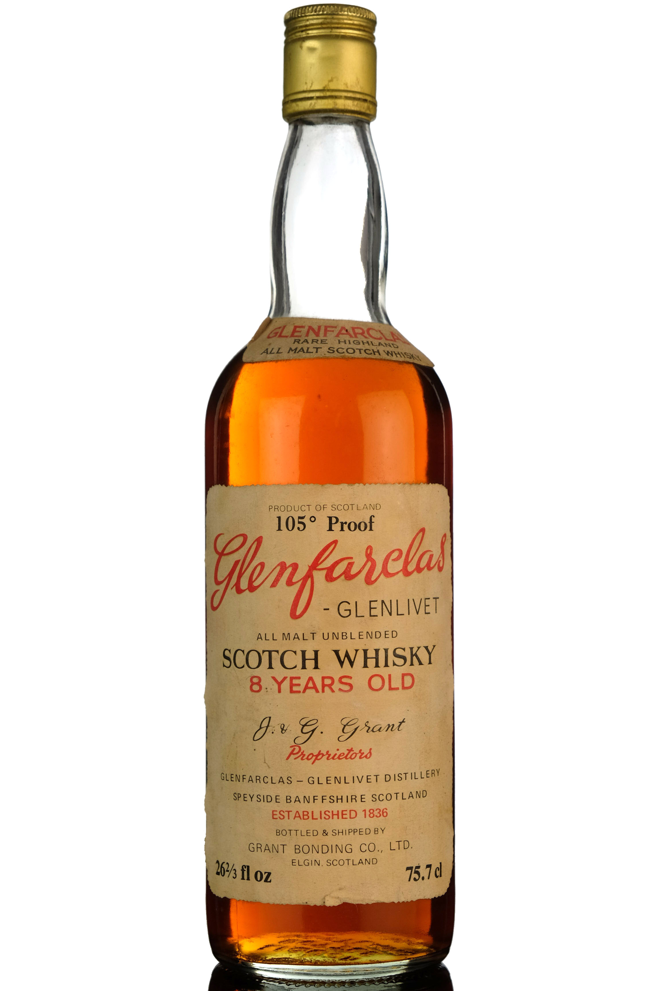 Glenfarclasglenlivet 8 105 Proof Late 1970s