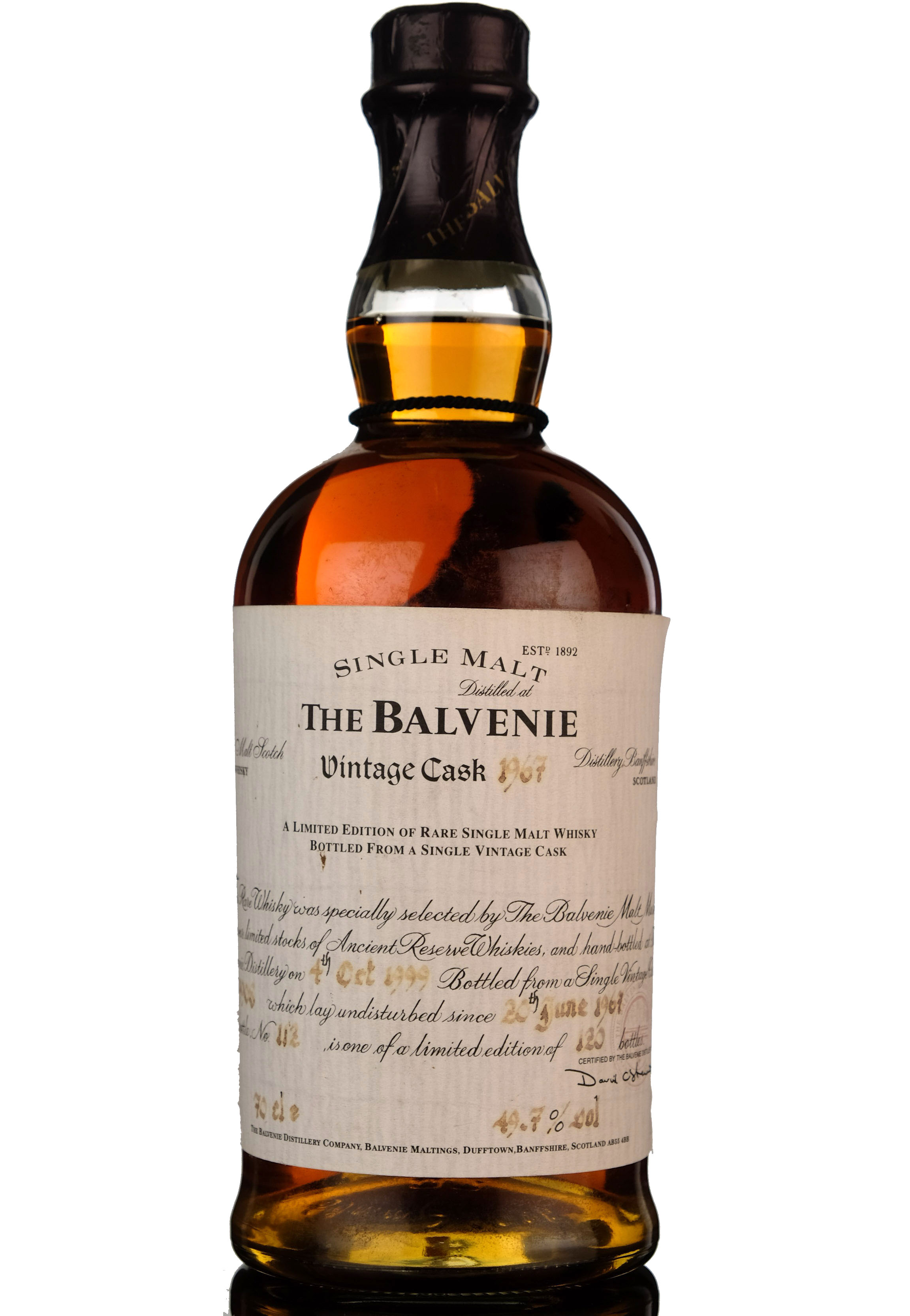 Balvenie 19671999 Single Cask 9908 120 Bottles Only