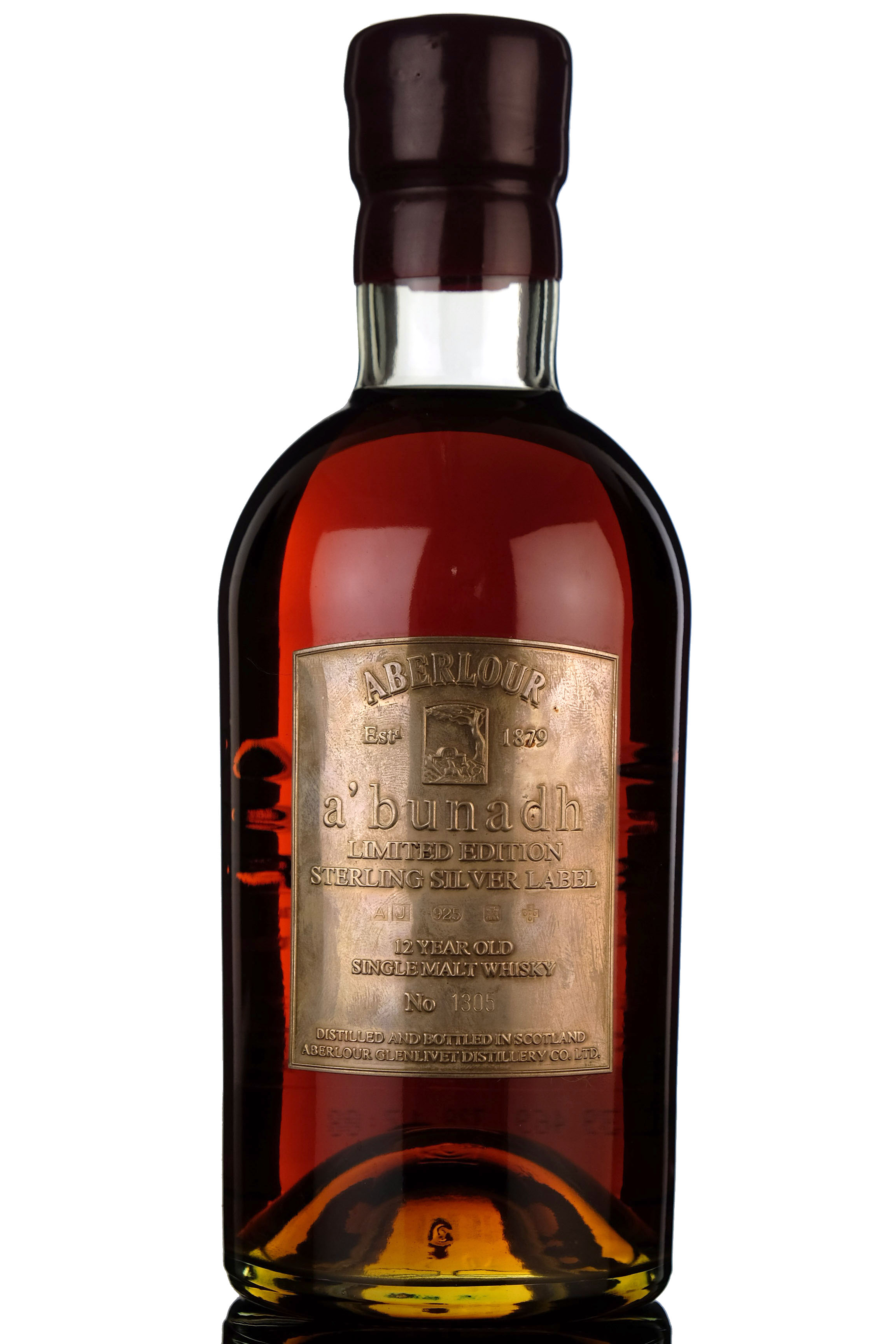 Aberlour Abunadh - 12 Year Old - Sterling Silver Label
