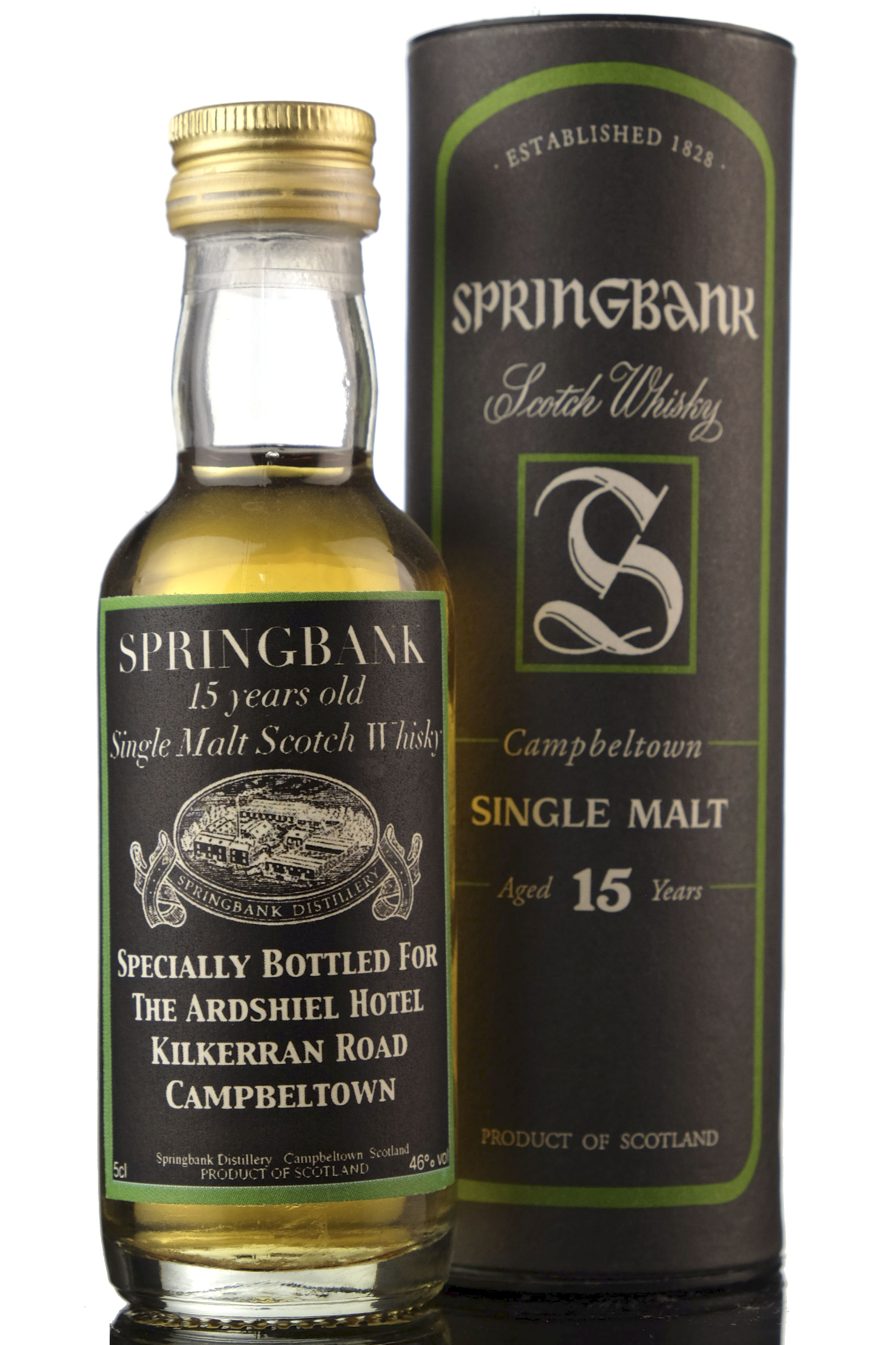 Springbank 15 Year Old - The Ardshiel Hotel Miniature