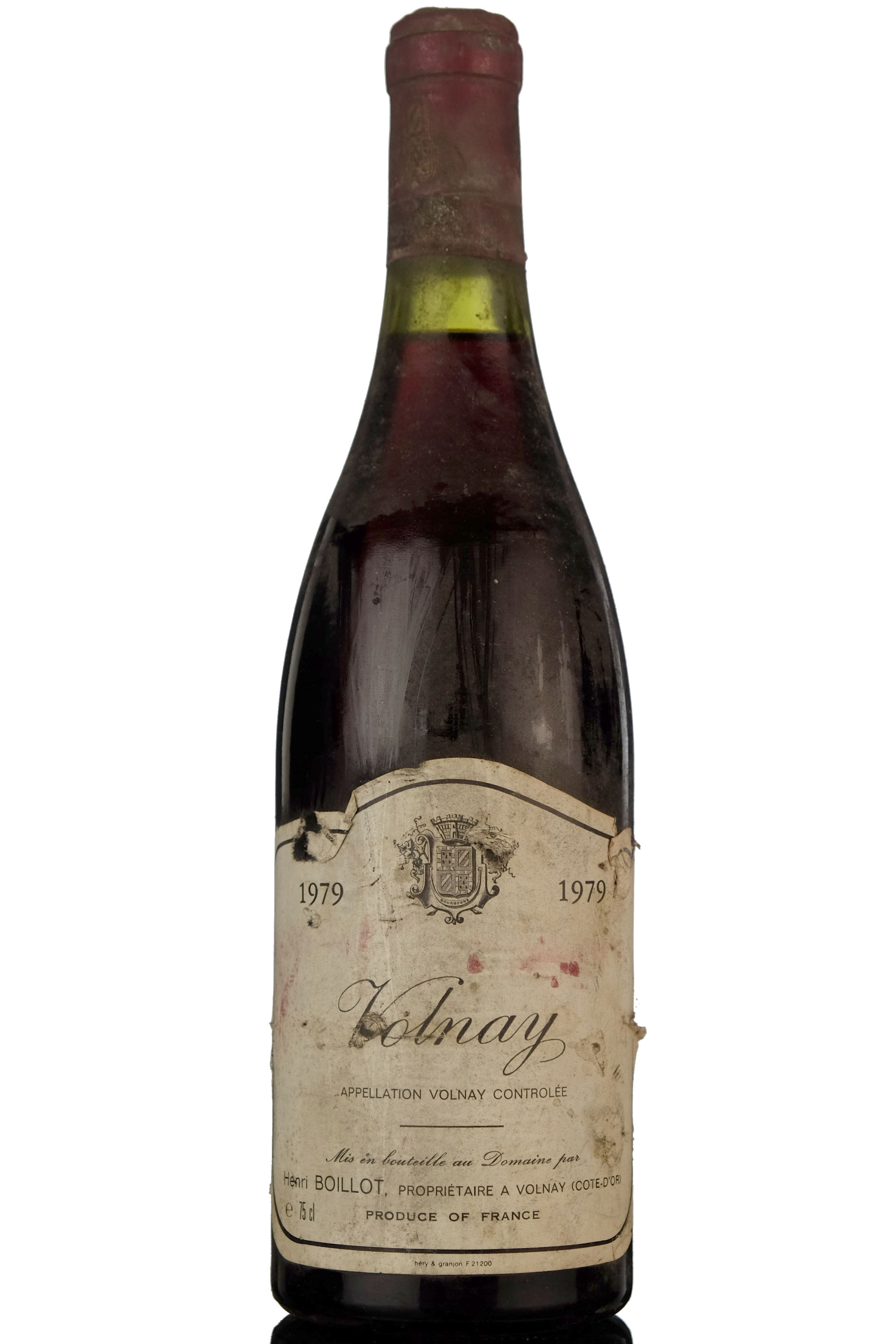 Volnay 1979 Appellation Volnay Controlee Wine