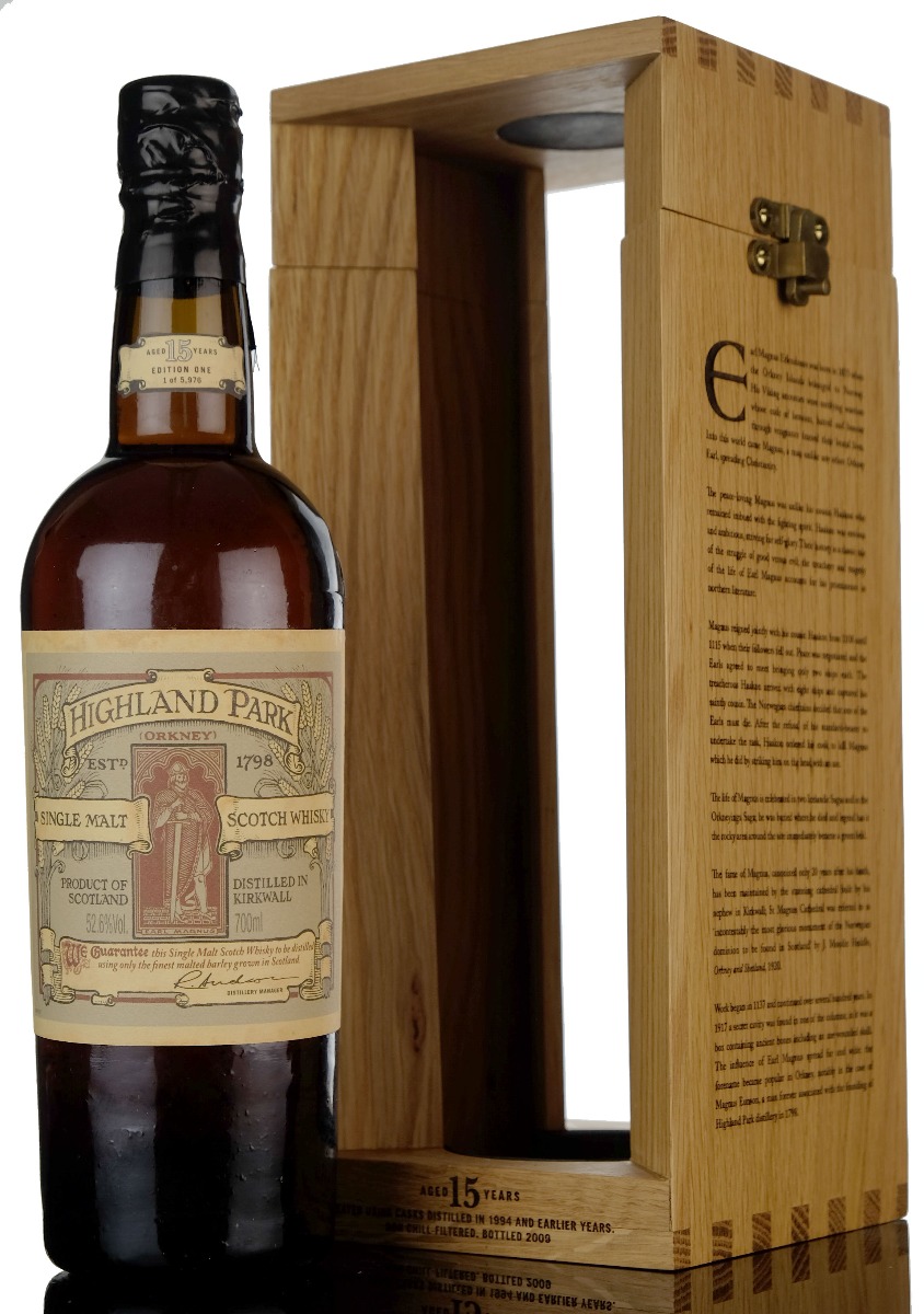 Highland Park 15 Year Old - Earl Magnus - First Edition