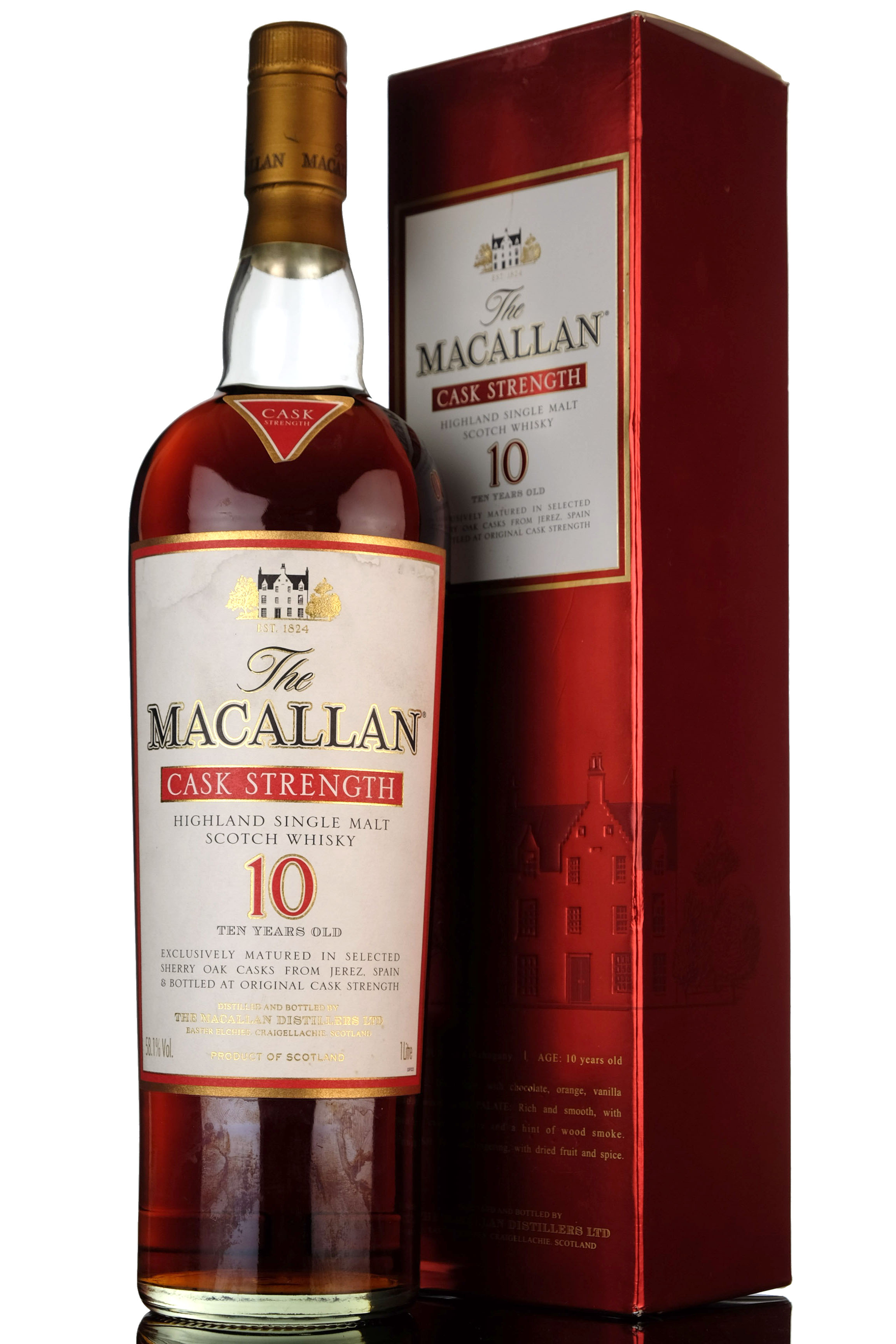 Macallan 10 Year Old  Cask Strength  1 Litre