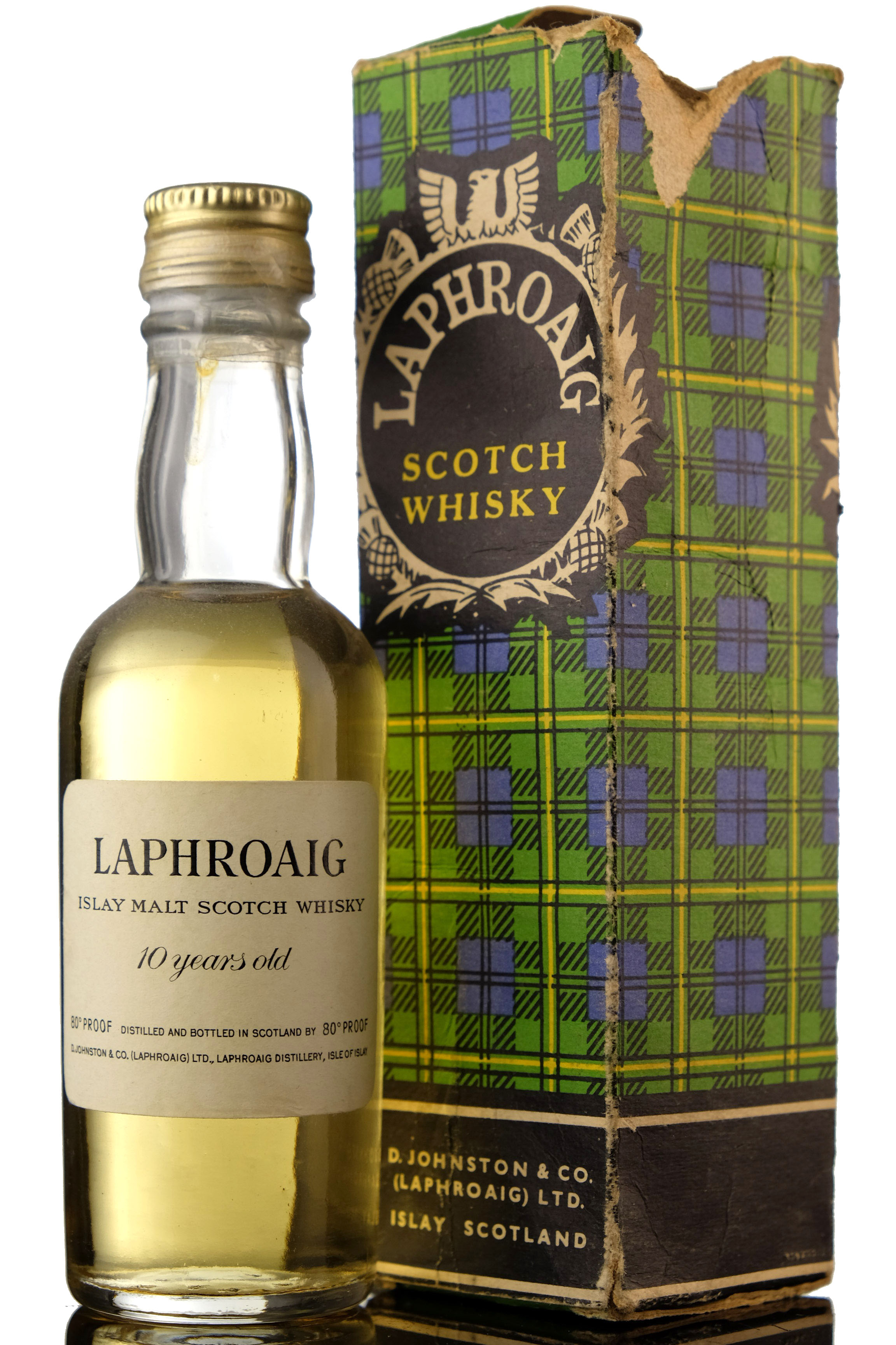 Laphroaig 10 Year Old - 80 Proof Miniature