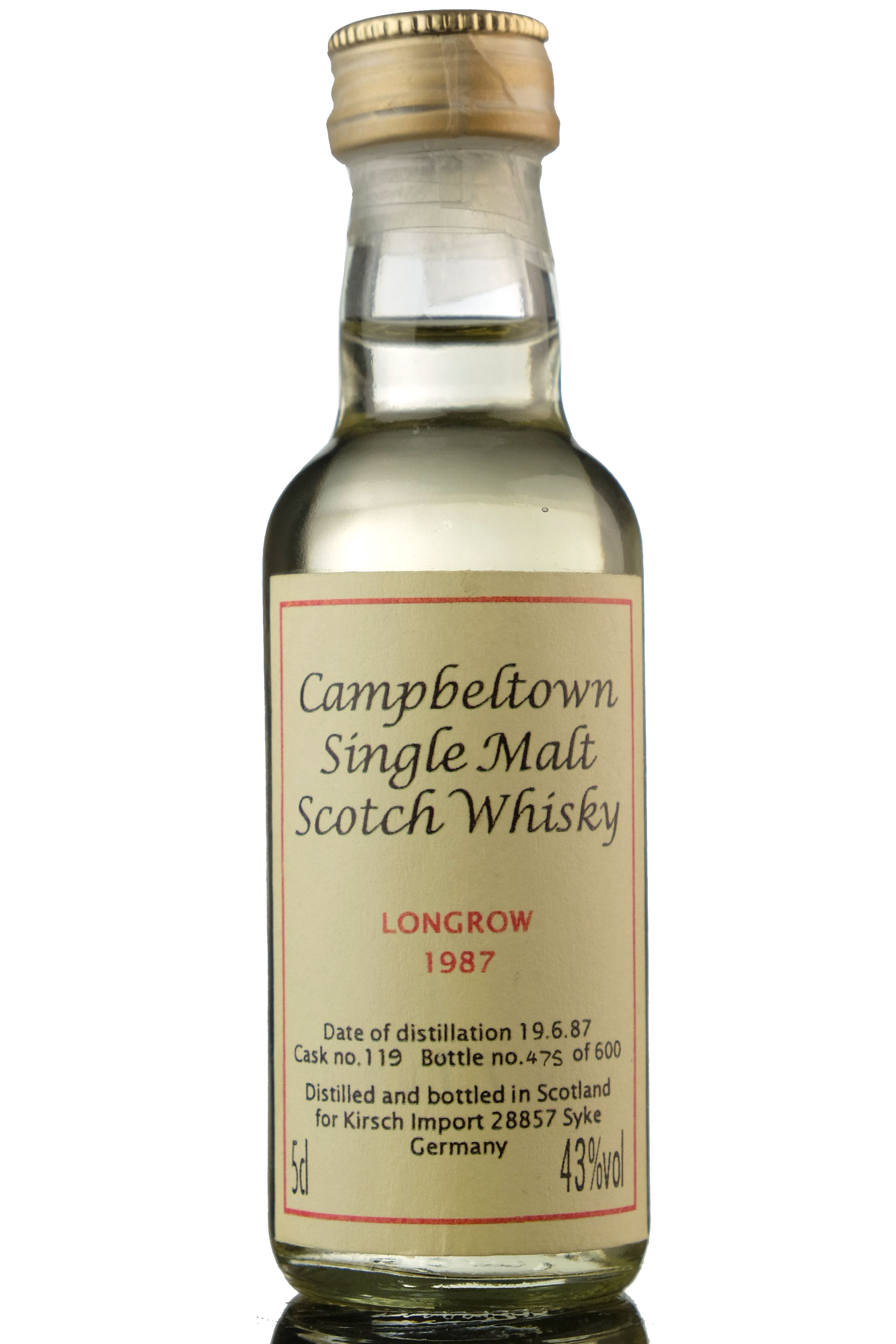 Longrow 1987 Miniature