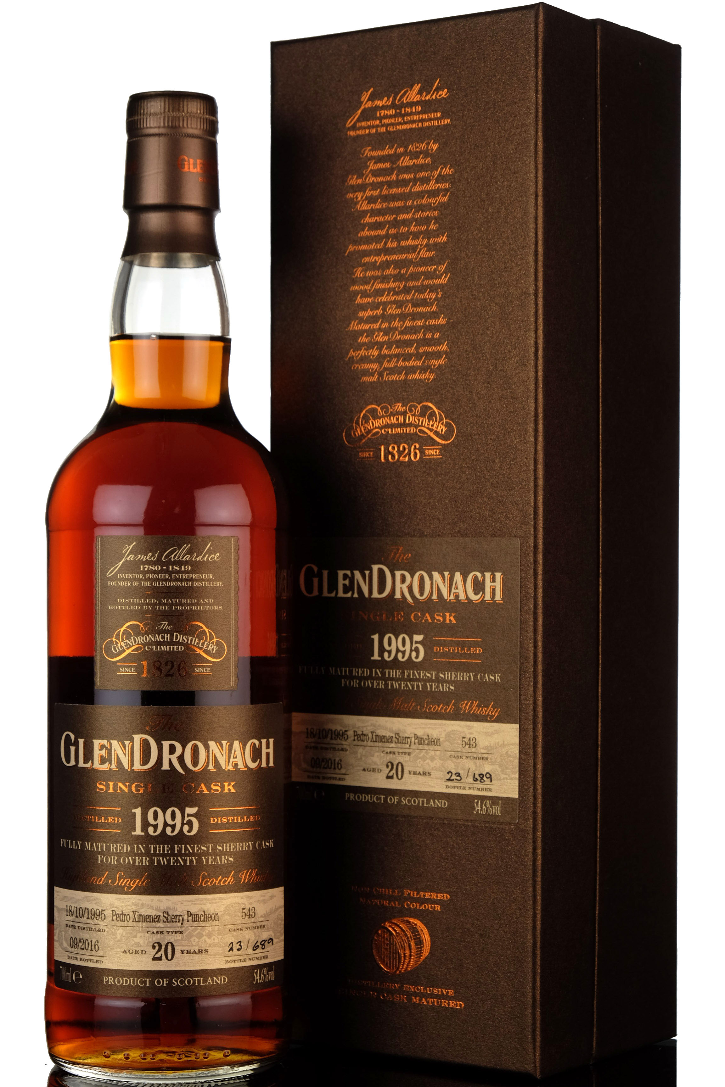 Glendronach 1995 - 2016 20 Single Cask 543 Batch 14