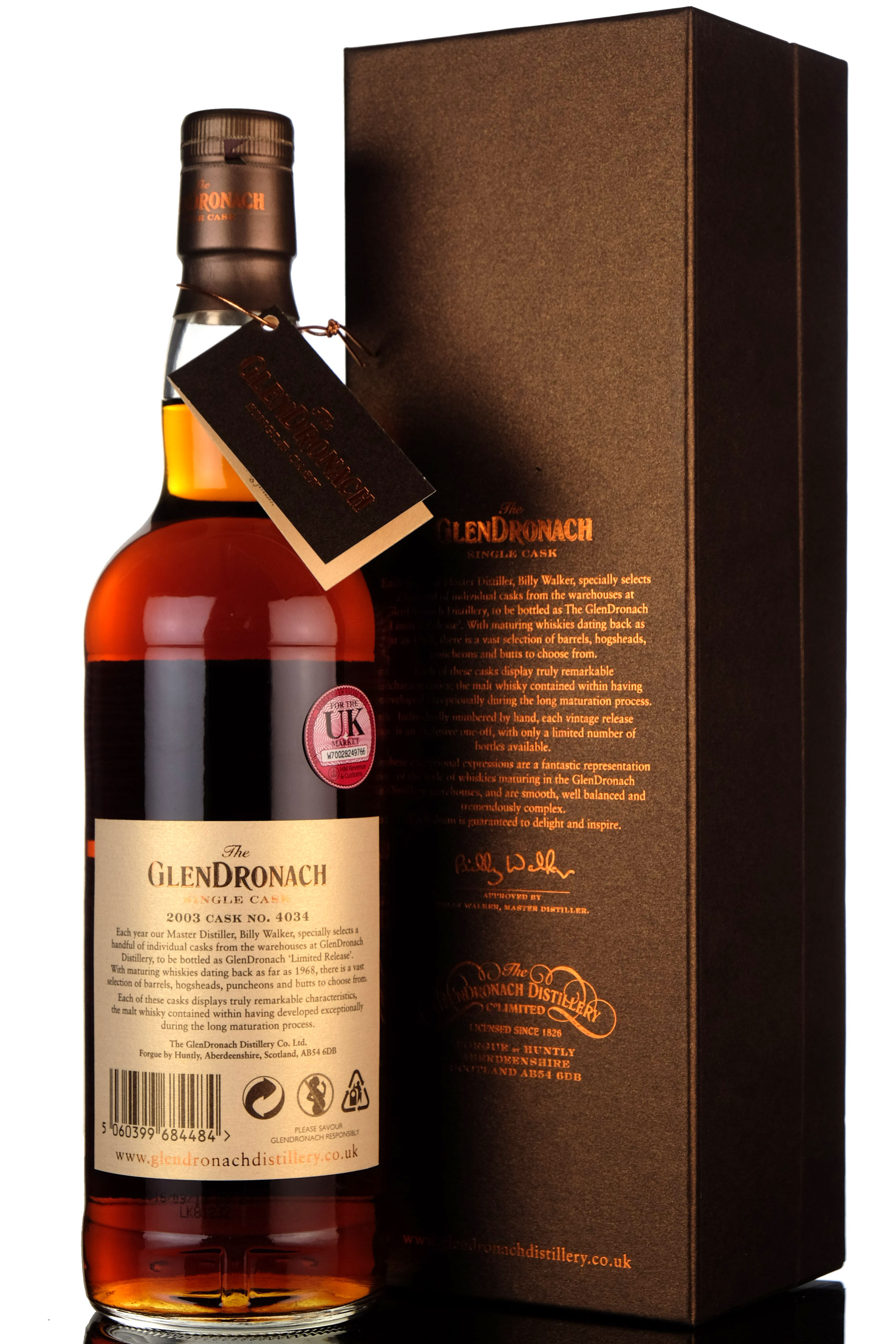 Glendronach 2003-2016 - 13 Year Old - Single Cask 4034 - Batch 14