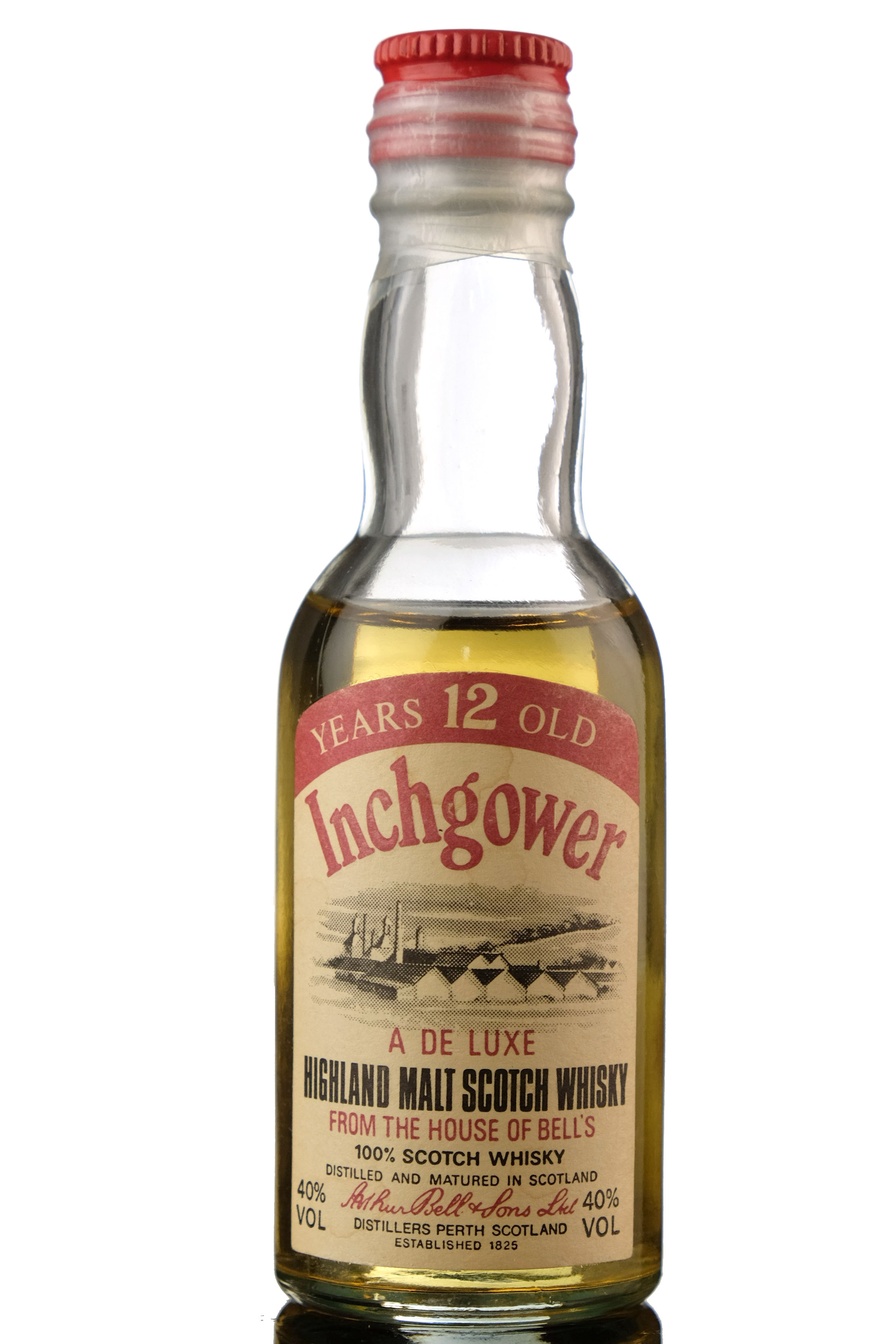 Inchgower 12 Year Old - 70 Proof Miniature