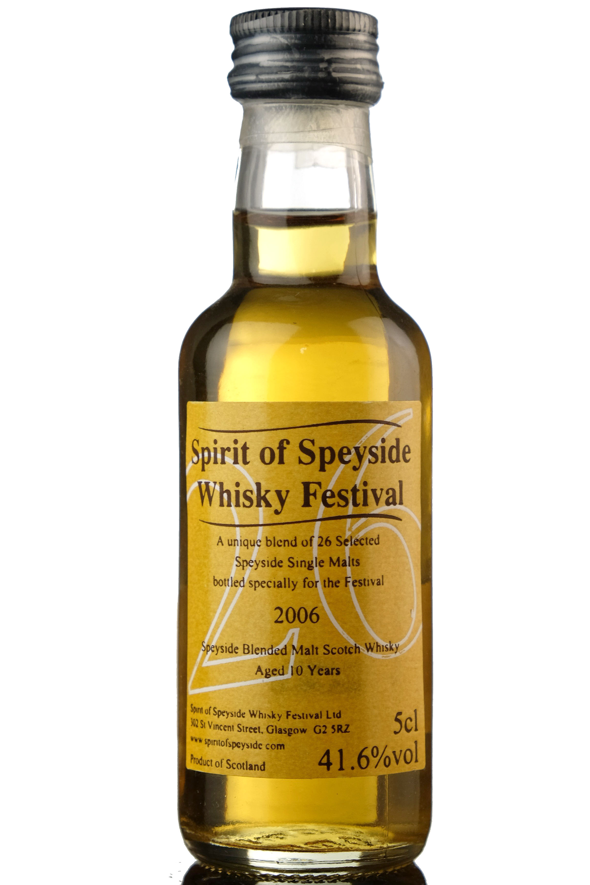 Spirit Of Speyside Whisky Festival 2006 - 10 Year Old Miniature