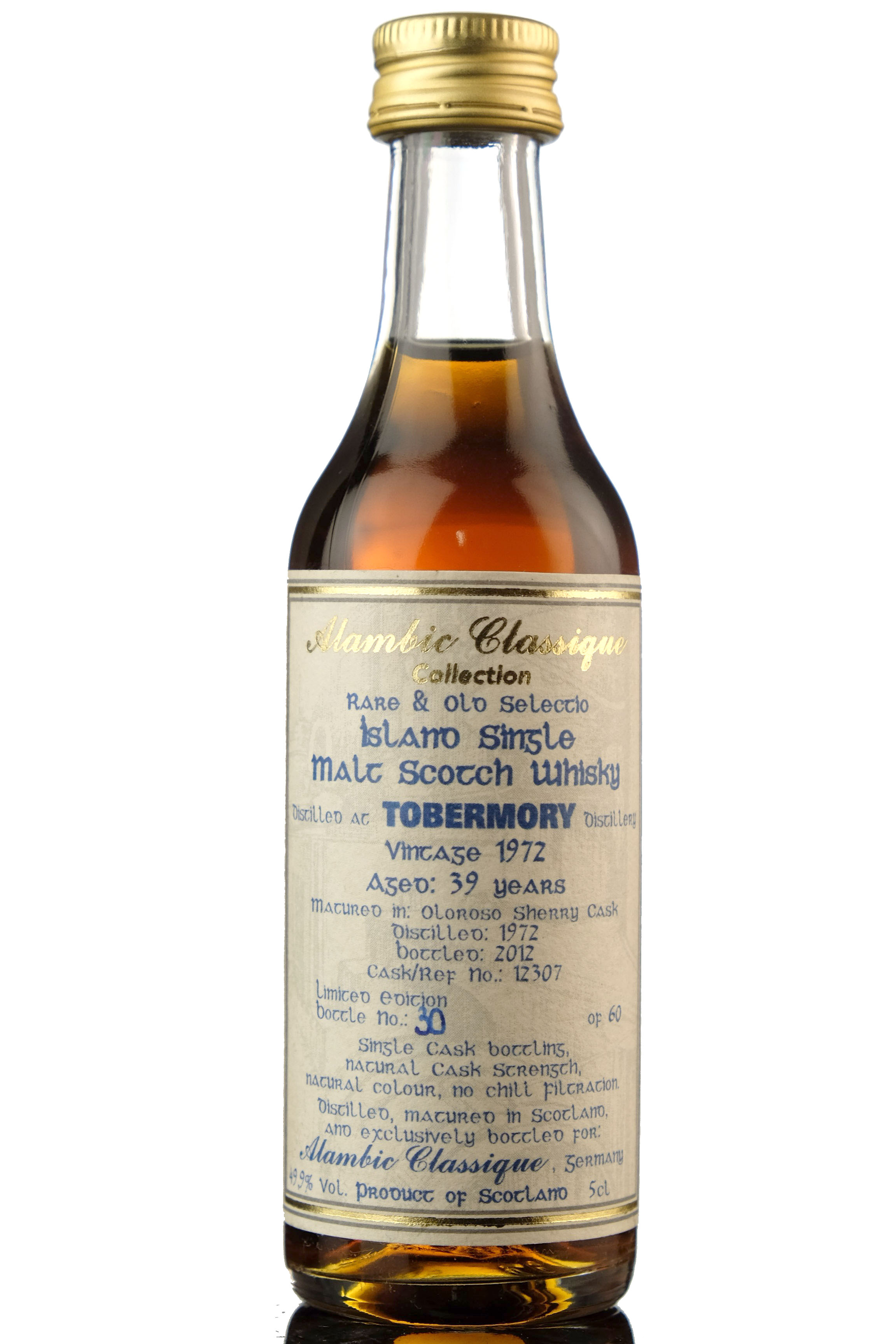 Tobermory 1972-2012 - 39 Year Old - Alambic Classique Collection Miniature