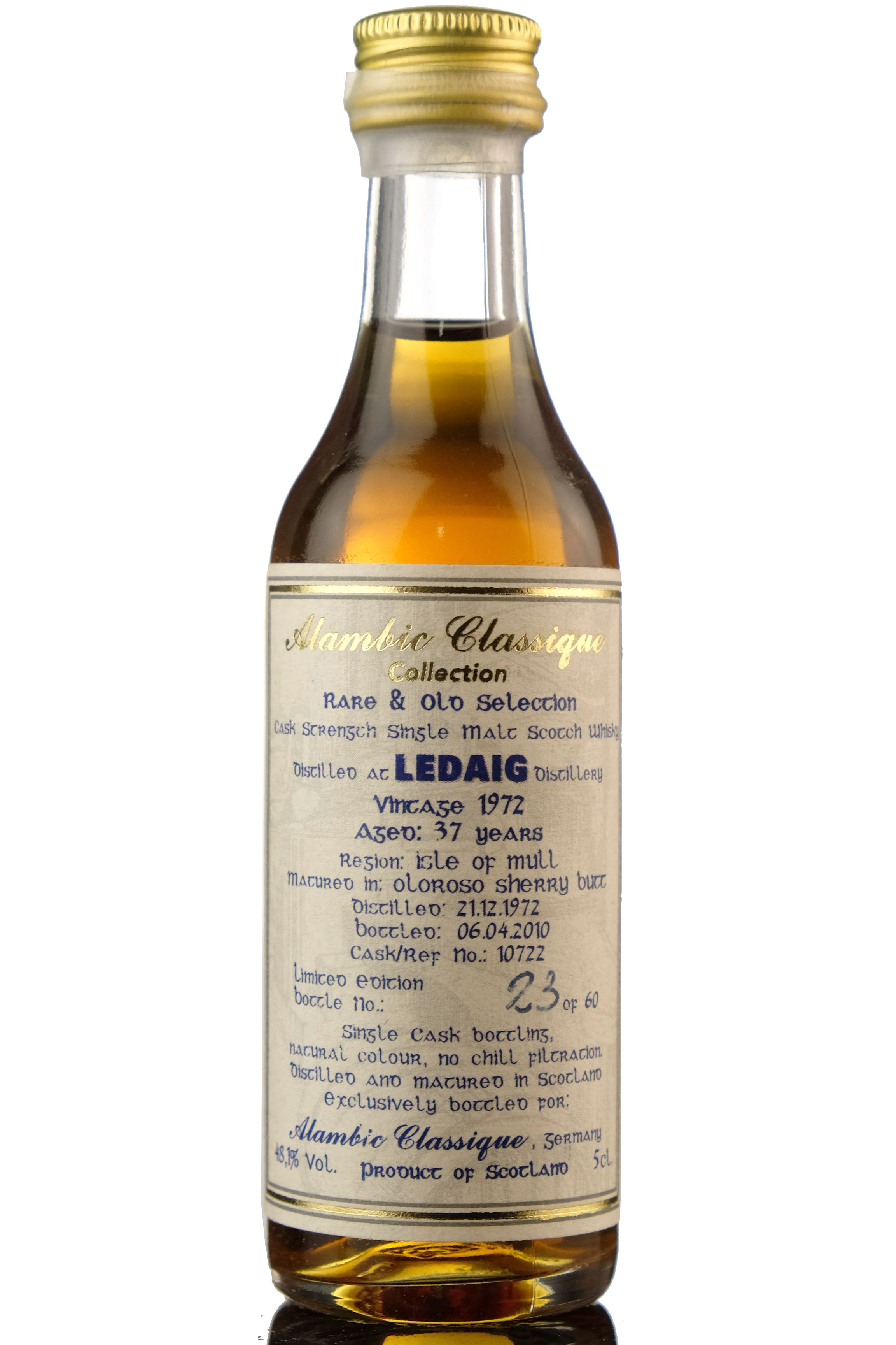 Ledaig 1972-2010 - 37 Year Old - Alambic Classique Collection Miniature