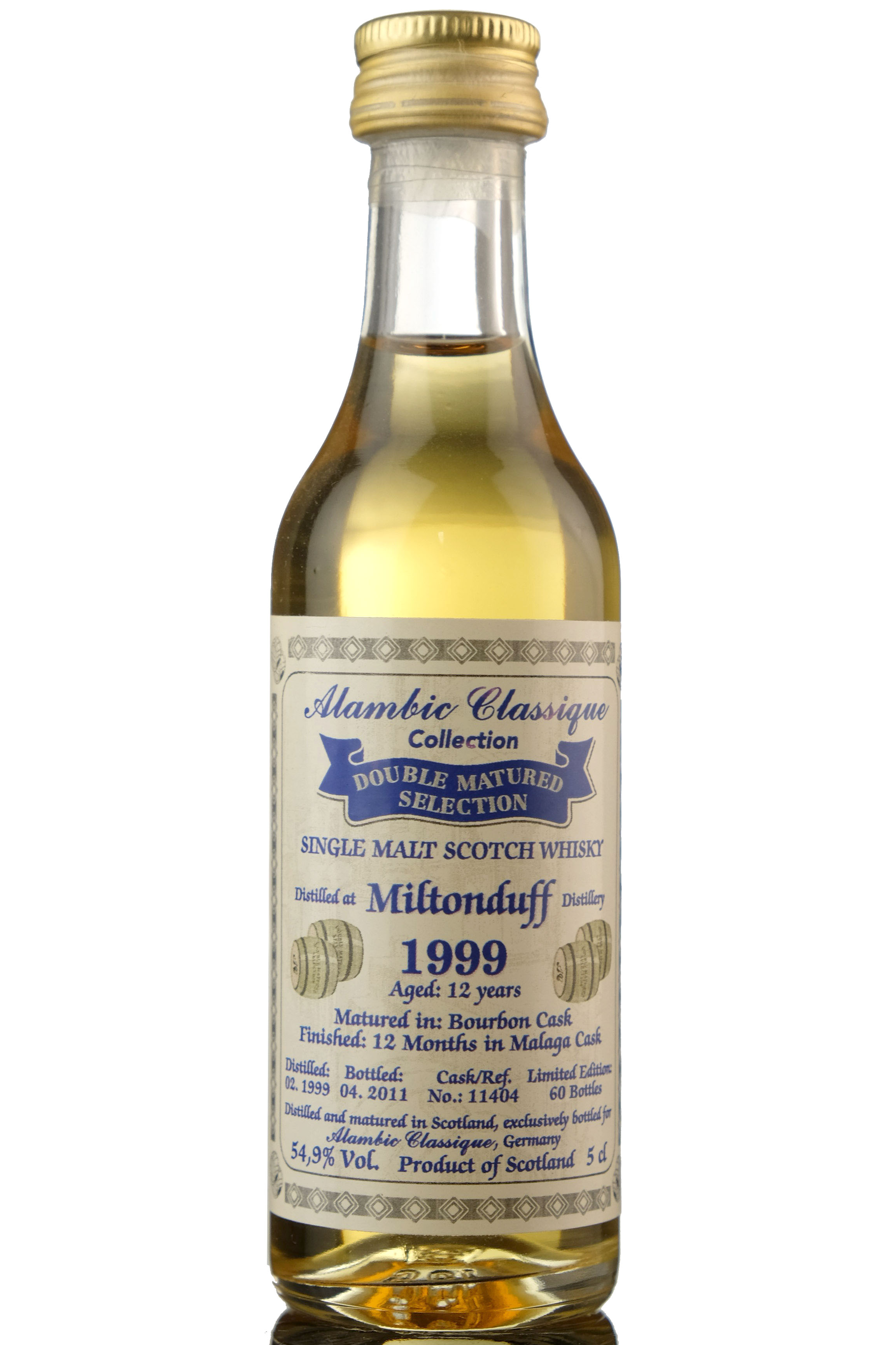 Miltonduff 1999-2011 - 12 Year Old - Alambic Classique Collection Miniature