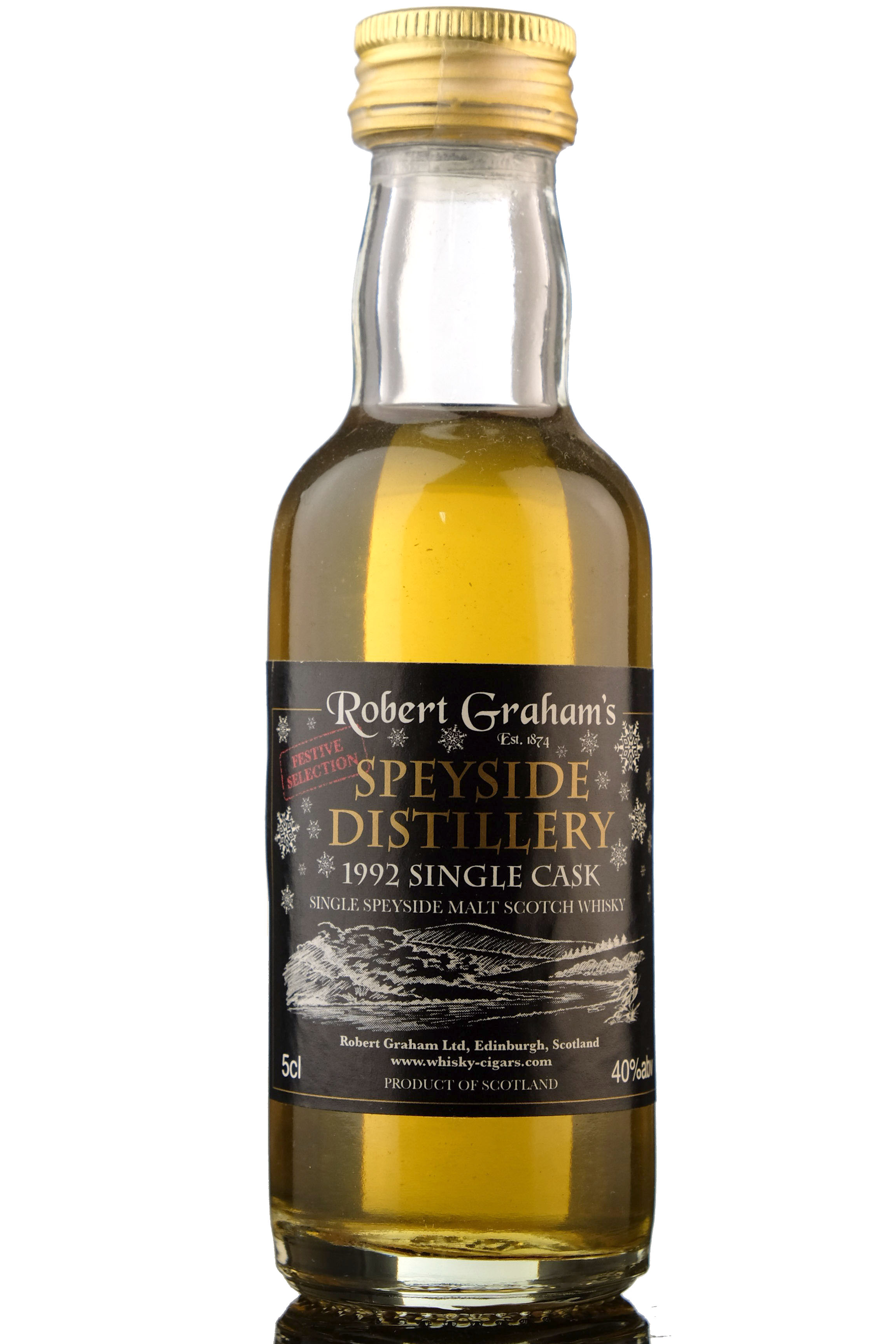 Speyside 1992 - Single Cask - Festive Selection Miniature