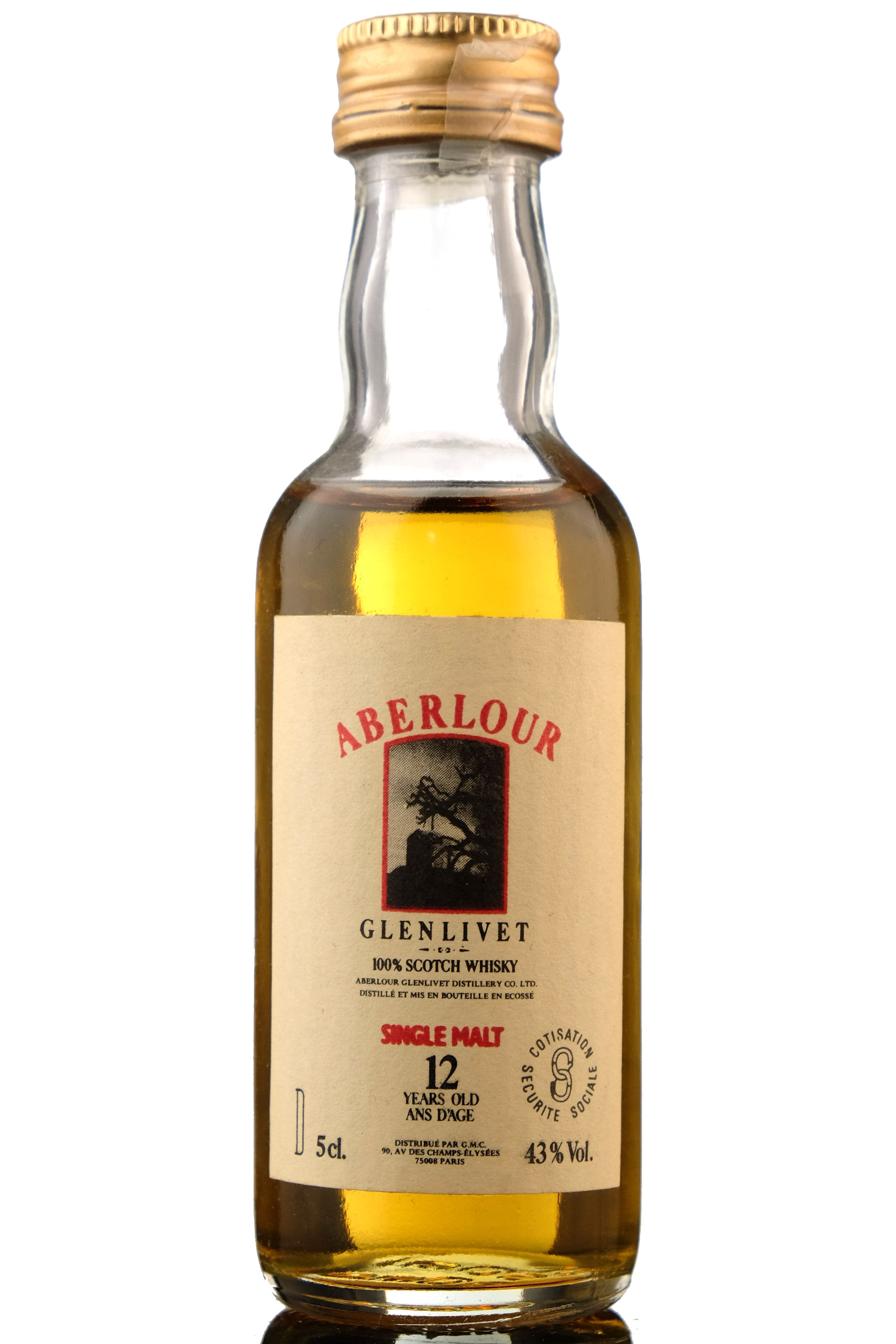 Aberlour-Glenlivet 12 Year Old Miniature - Circa 1990