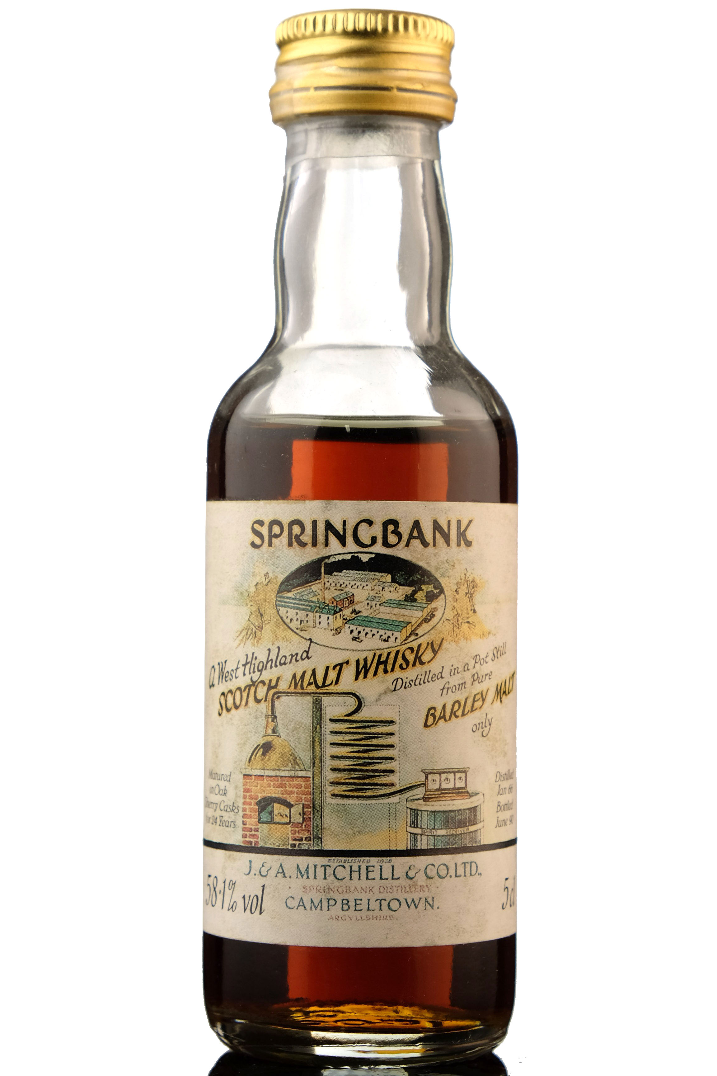 Springbank 1966-1990 - 24 Year Old Miniature