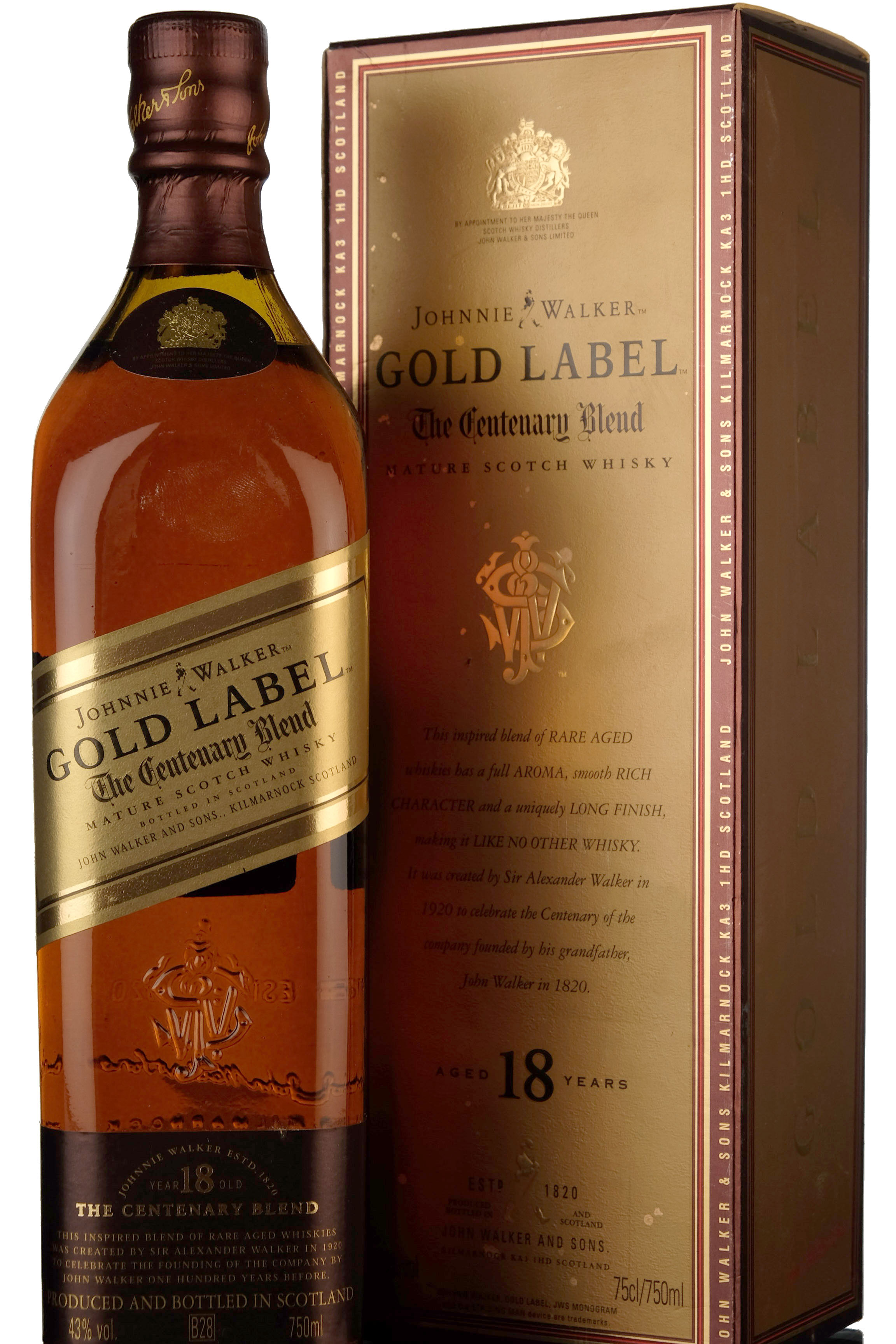 Johnnie Walker 18 Year Old - Gold Label - The Centenary Blend