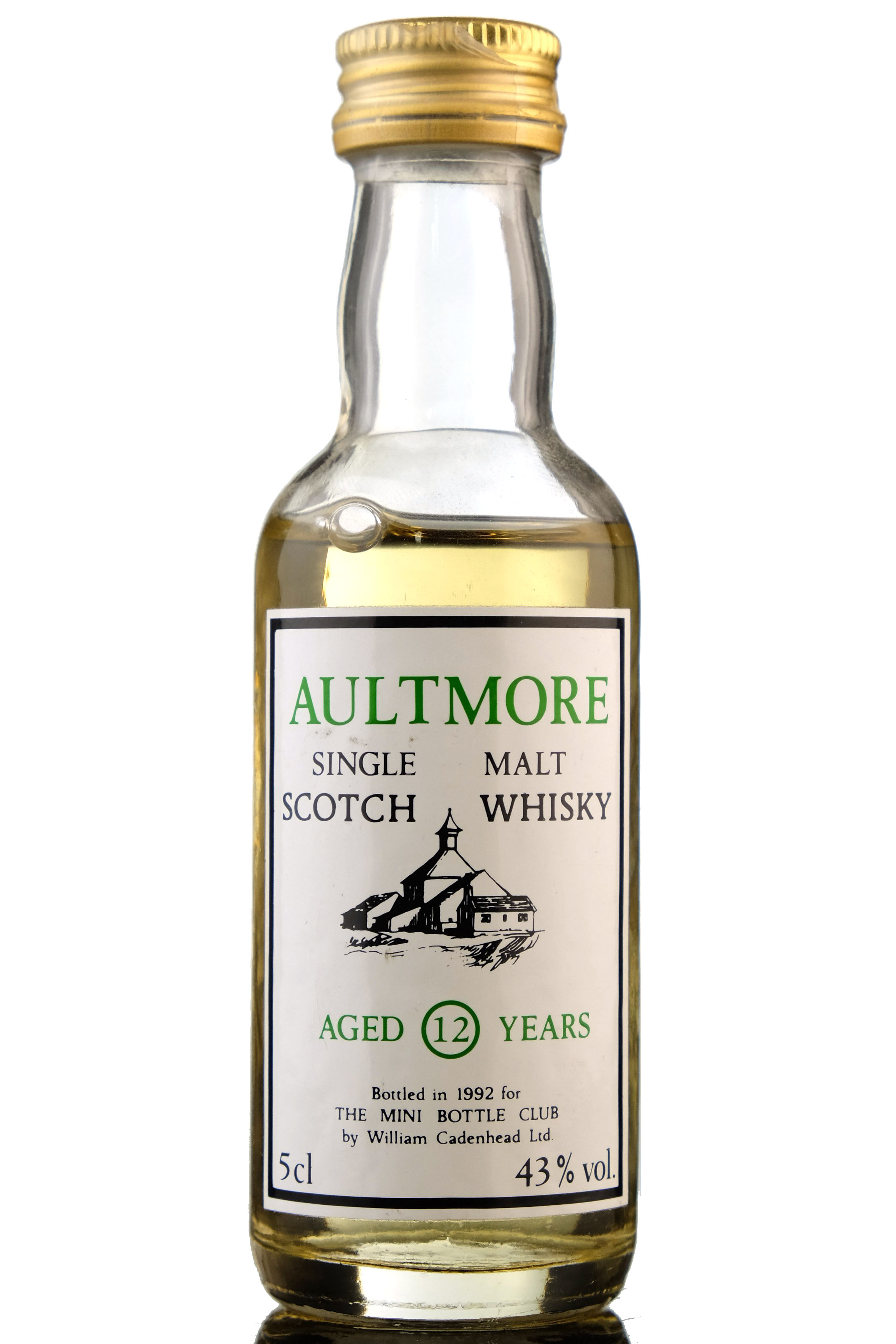 Aultmore 12 Year Old - Mini Bottle club - Cadenhead Miniature