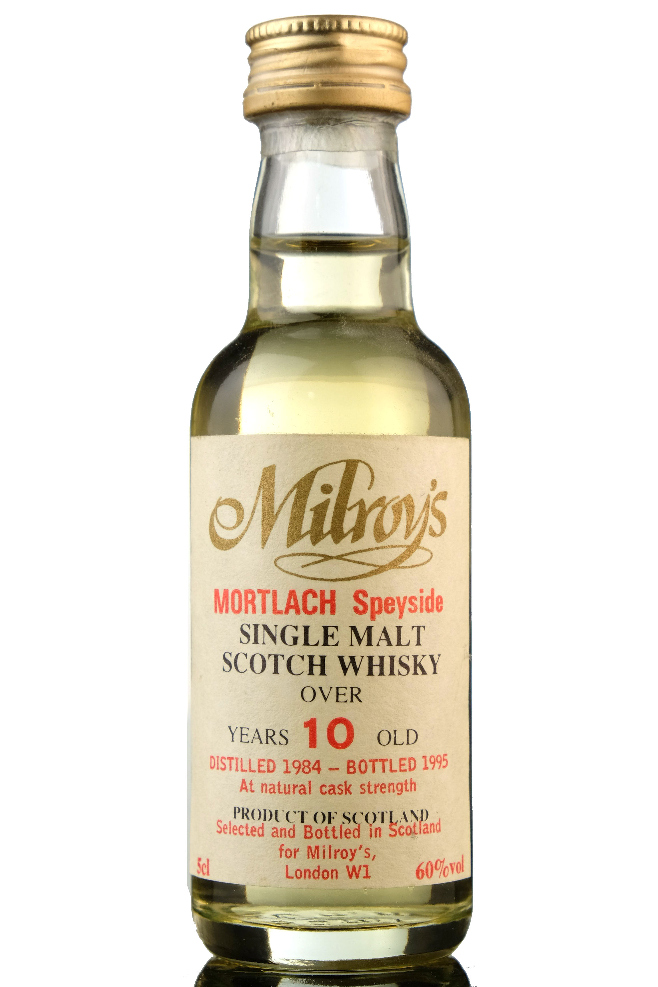 Mortlach 1984-1995 - 10 Year Old - Milroys Miniature
