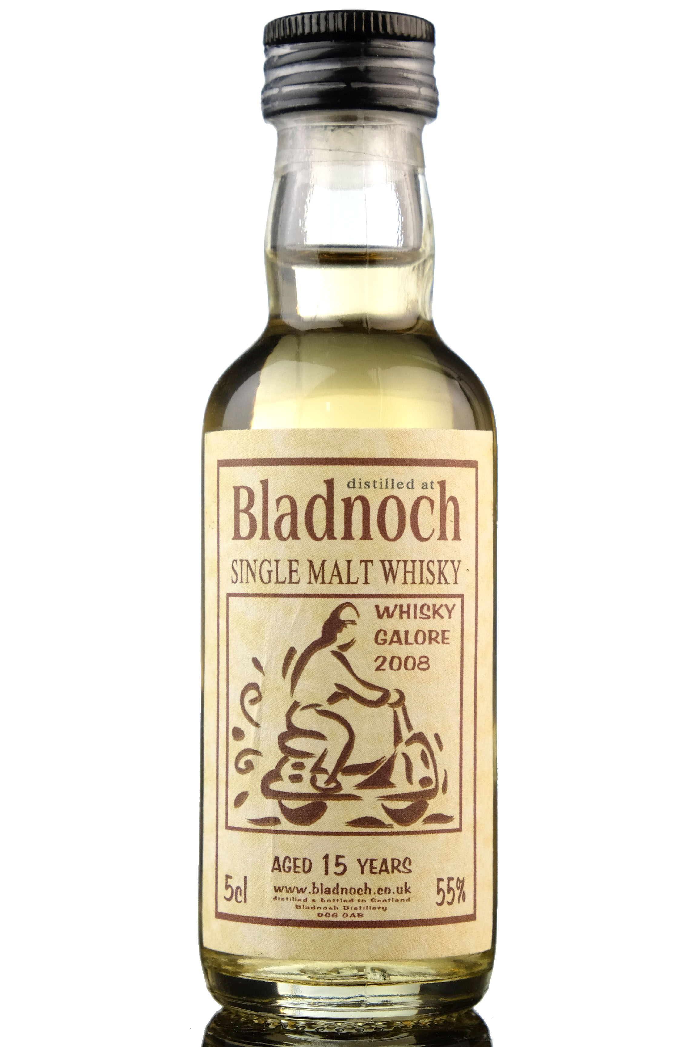 Bladnoch 15 Year Old - Whisky Galore 2008 Miniature