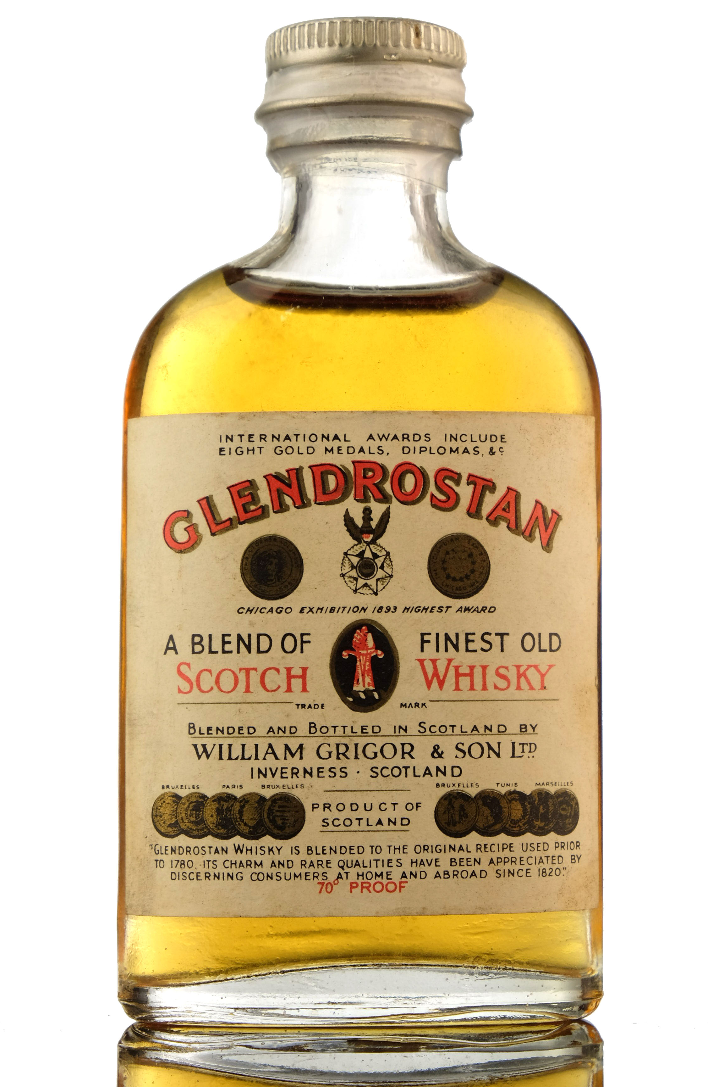 Glendrostan 70 Proof Miniature