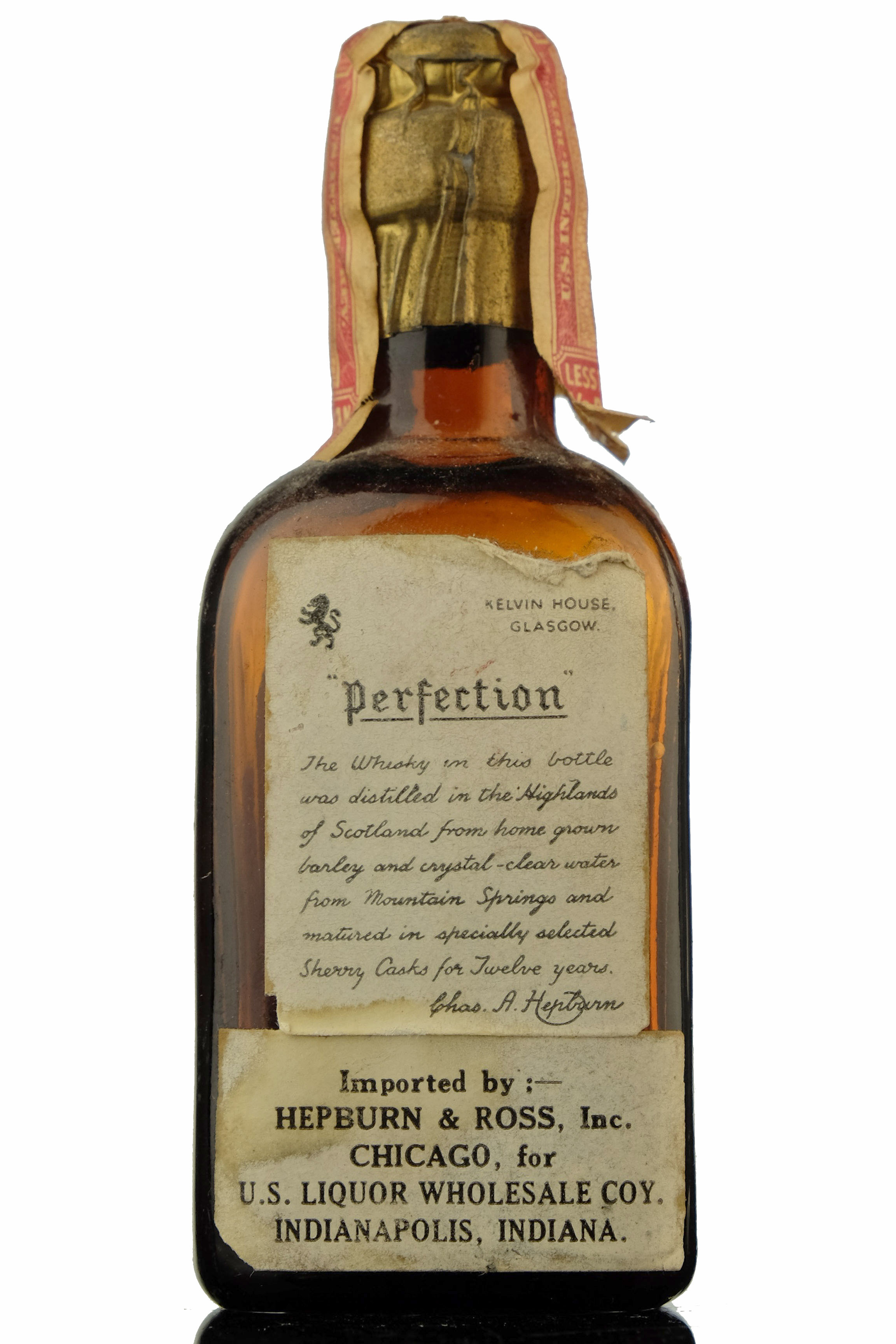 Hepburns Perfection 12 Year Old - 100 Proof Miniature