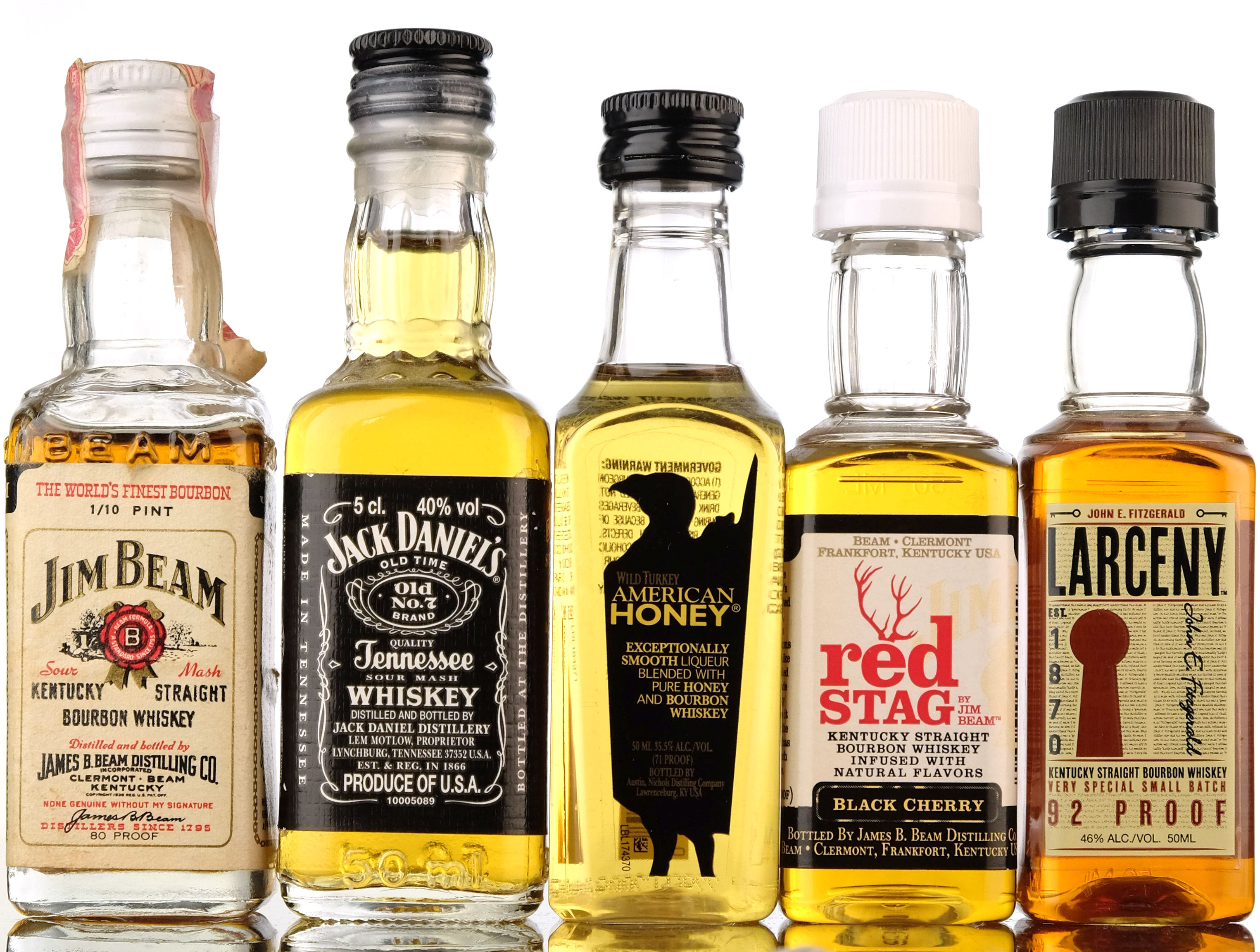 5 x Bourbon Miniatures
