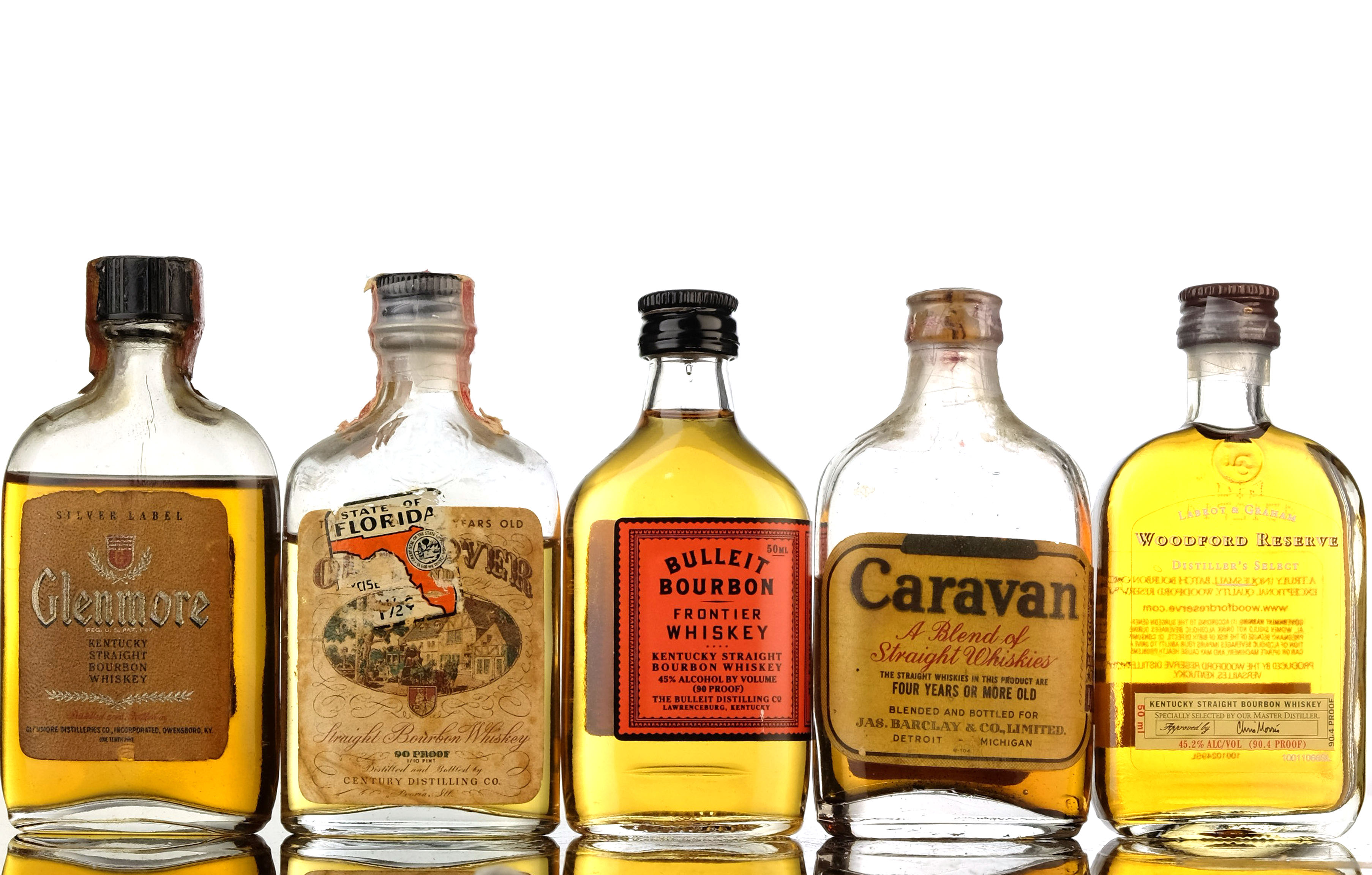 5 x Bourbon Miniatures