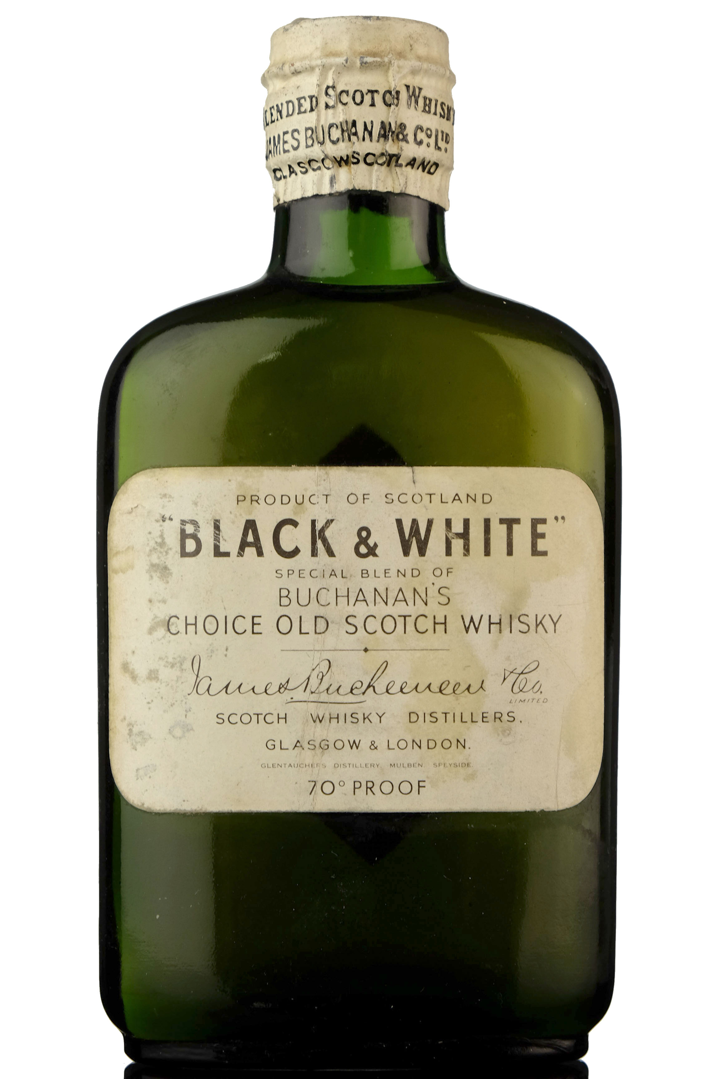 Black & White 70 Proof Miniature
