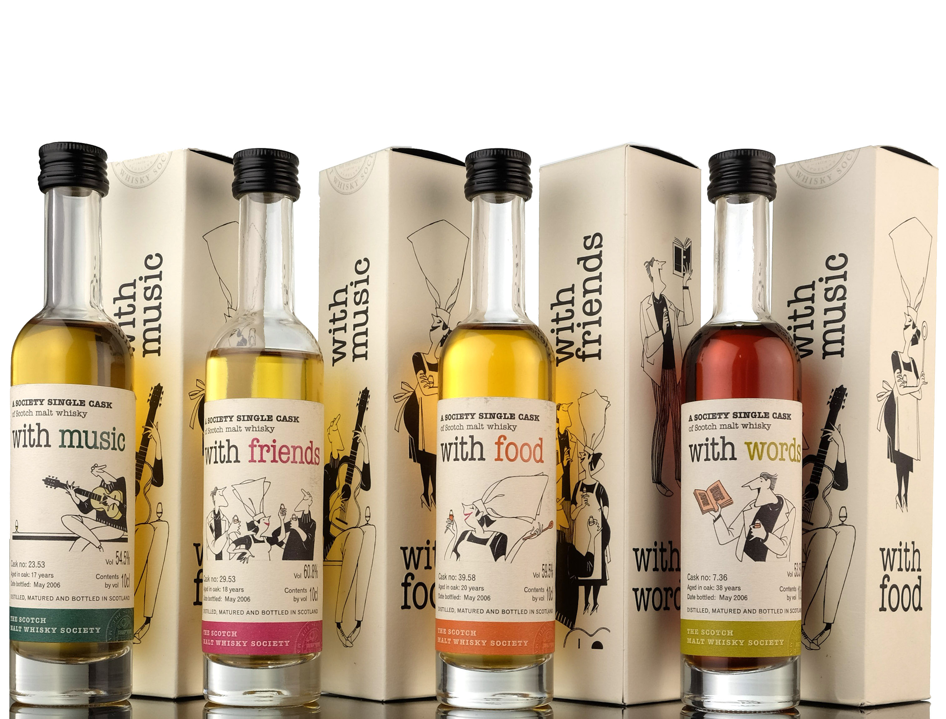 SMWS With Friend, Food, Music & Words 50cl Set - 2006 edition