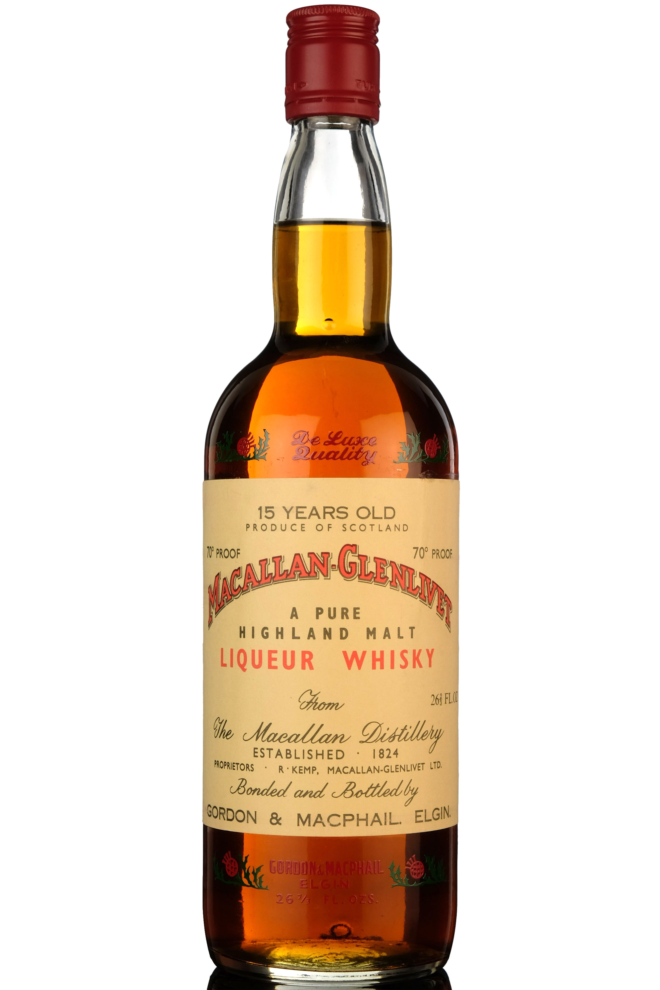 Macallan 15 Year Old - Liqueur Whisky - Gordon & MacPhail - Early 1970s