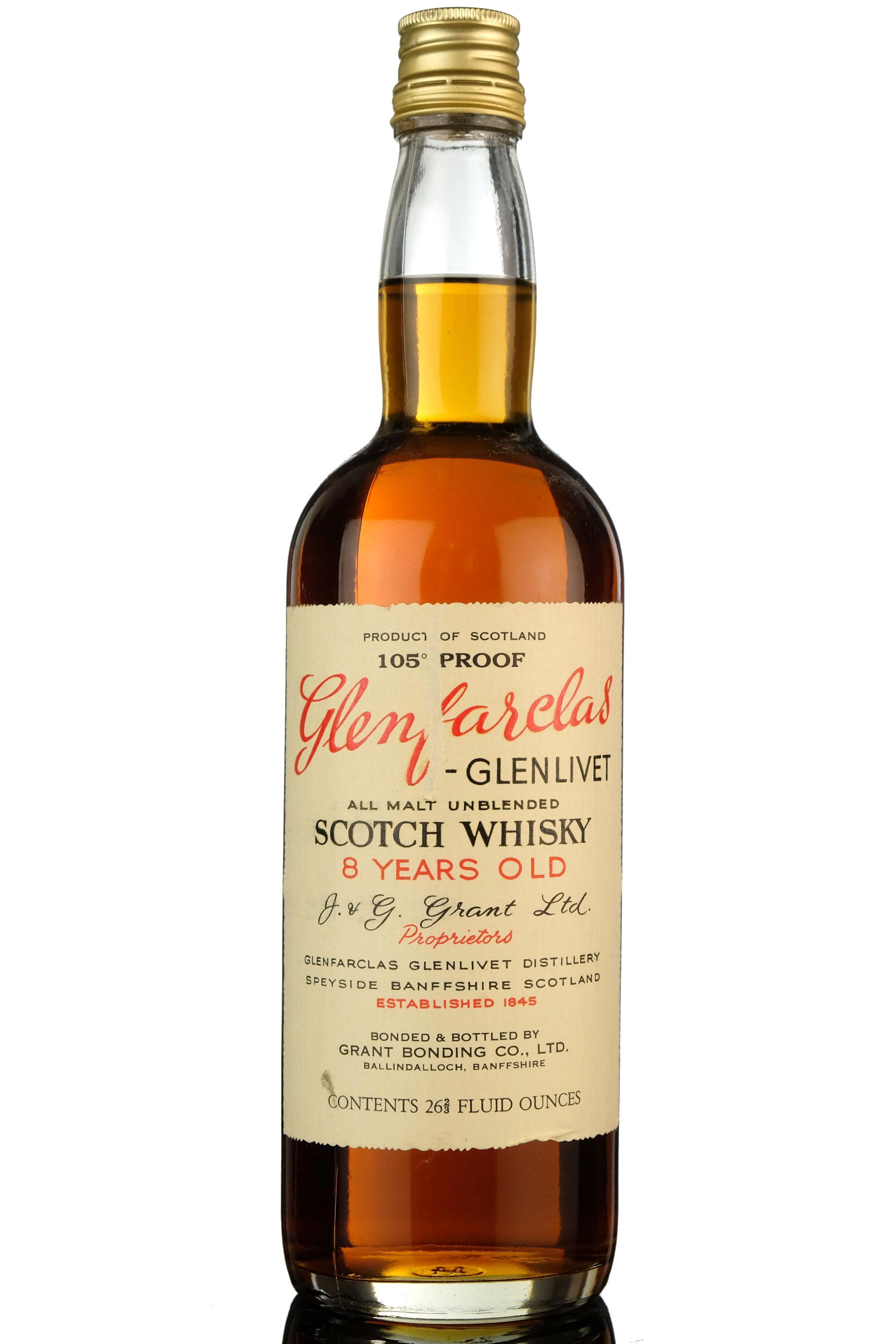 Glenfarclas 8 Year Old - 105 Proof - Early 1960s