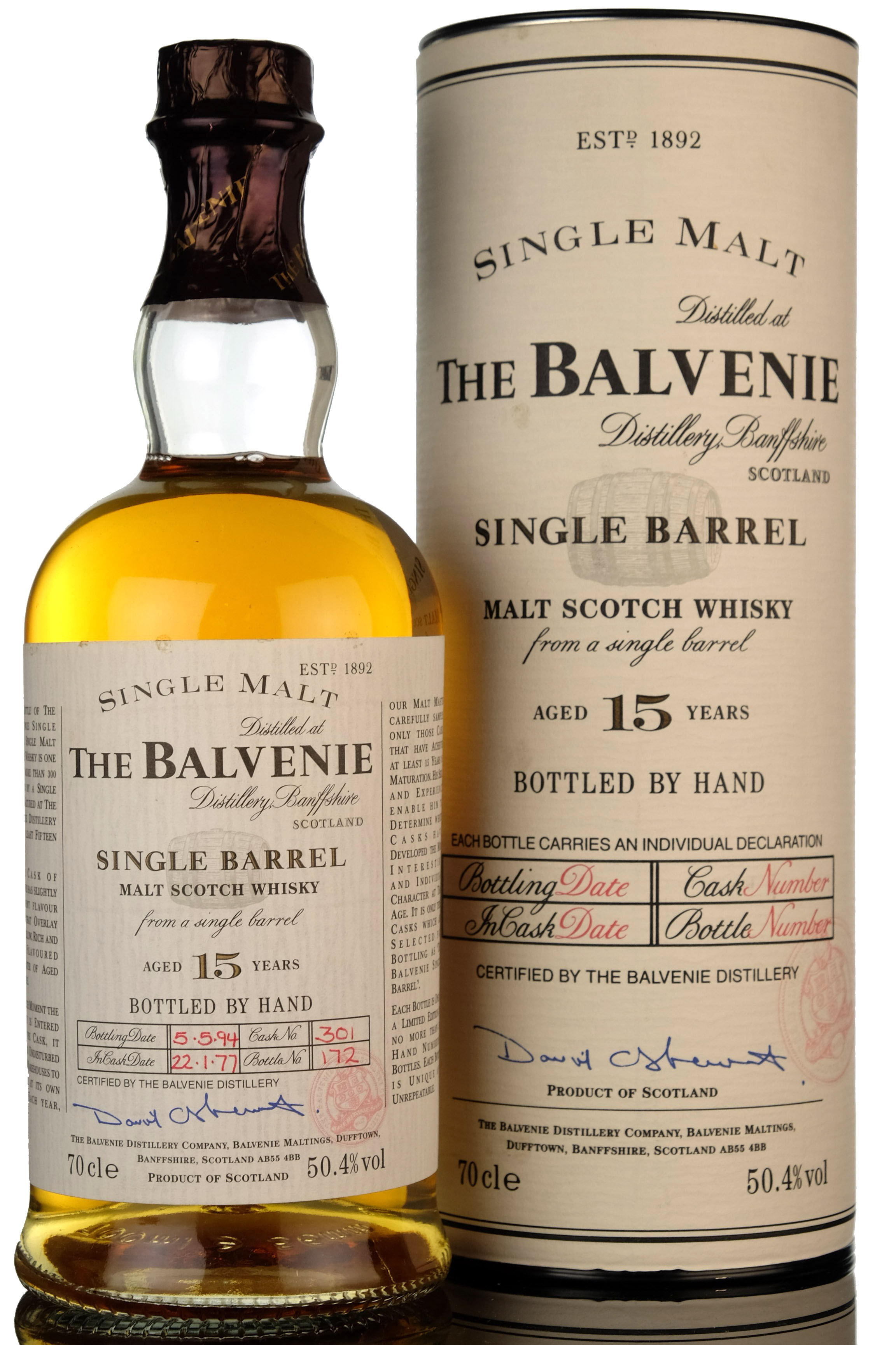 Balvenie 1977-1994 - 15 Year Old - Single Barrel 301