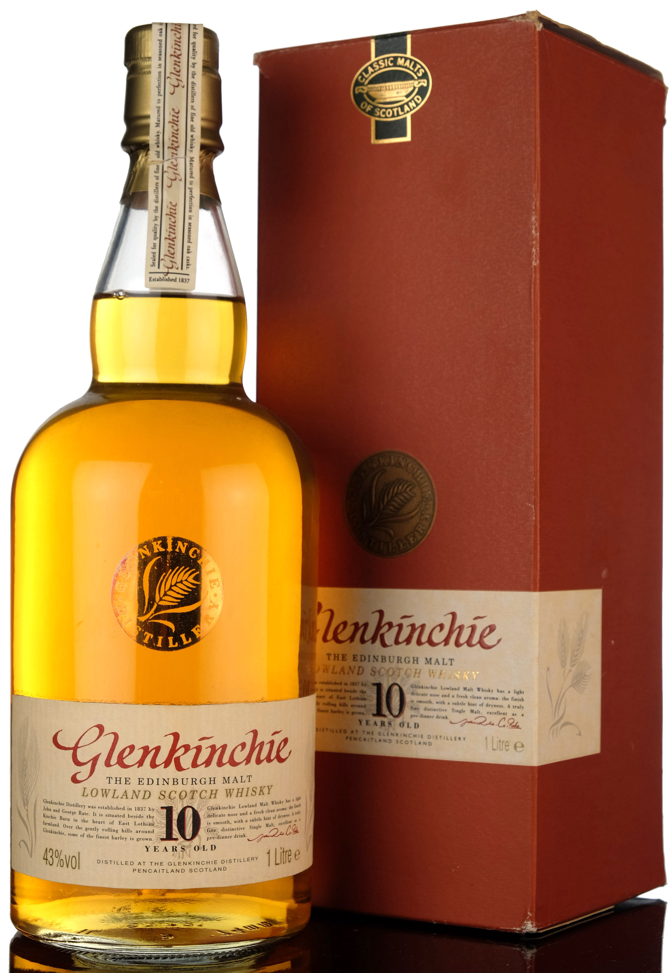 Glenkinchie 10 Year Old - 1 Litre