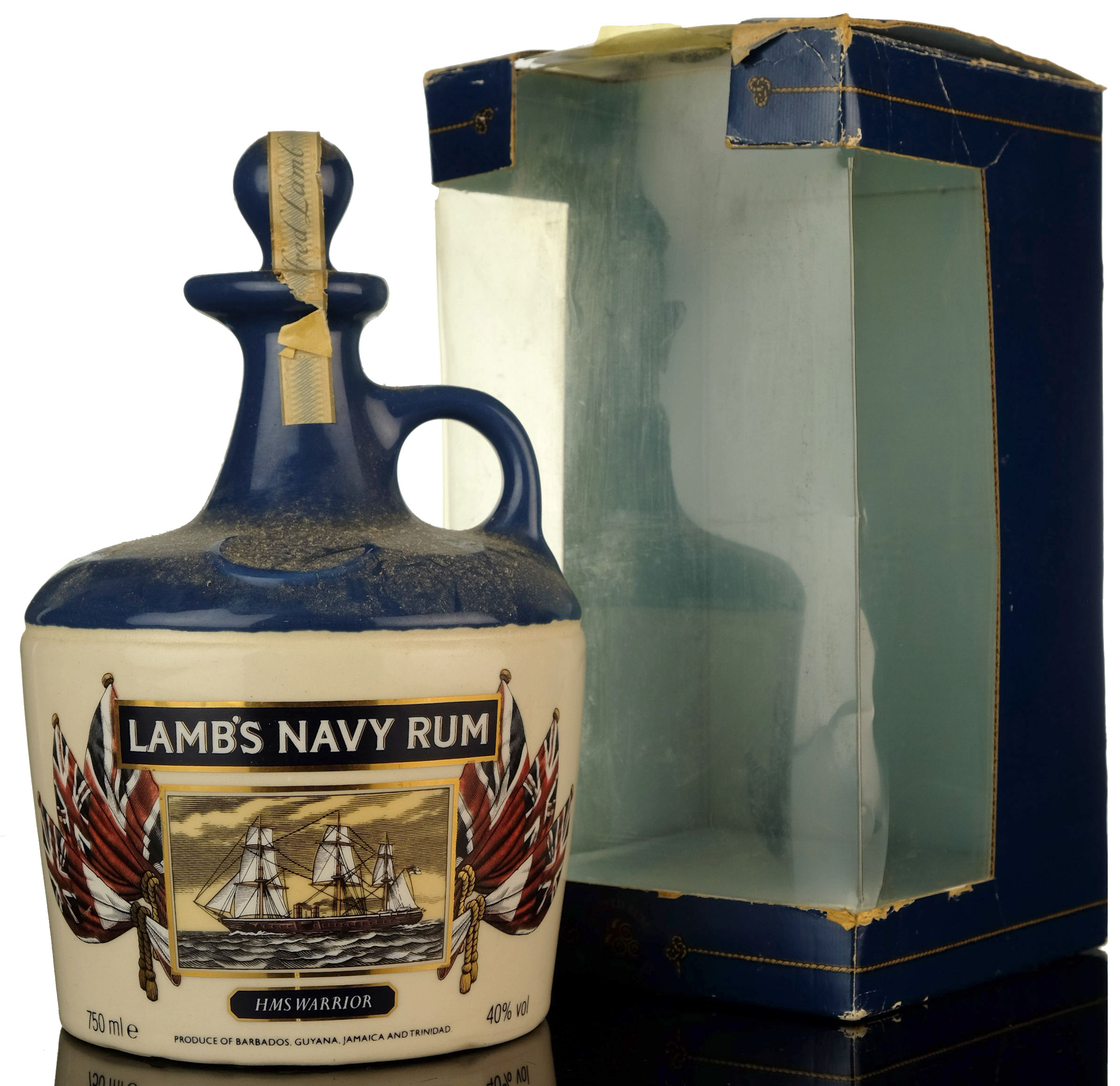 Lambs Navy Rum - HMS Warrior Ceramic- 1980s