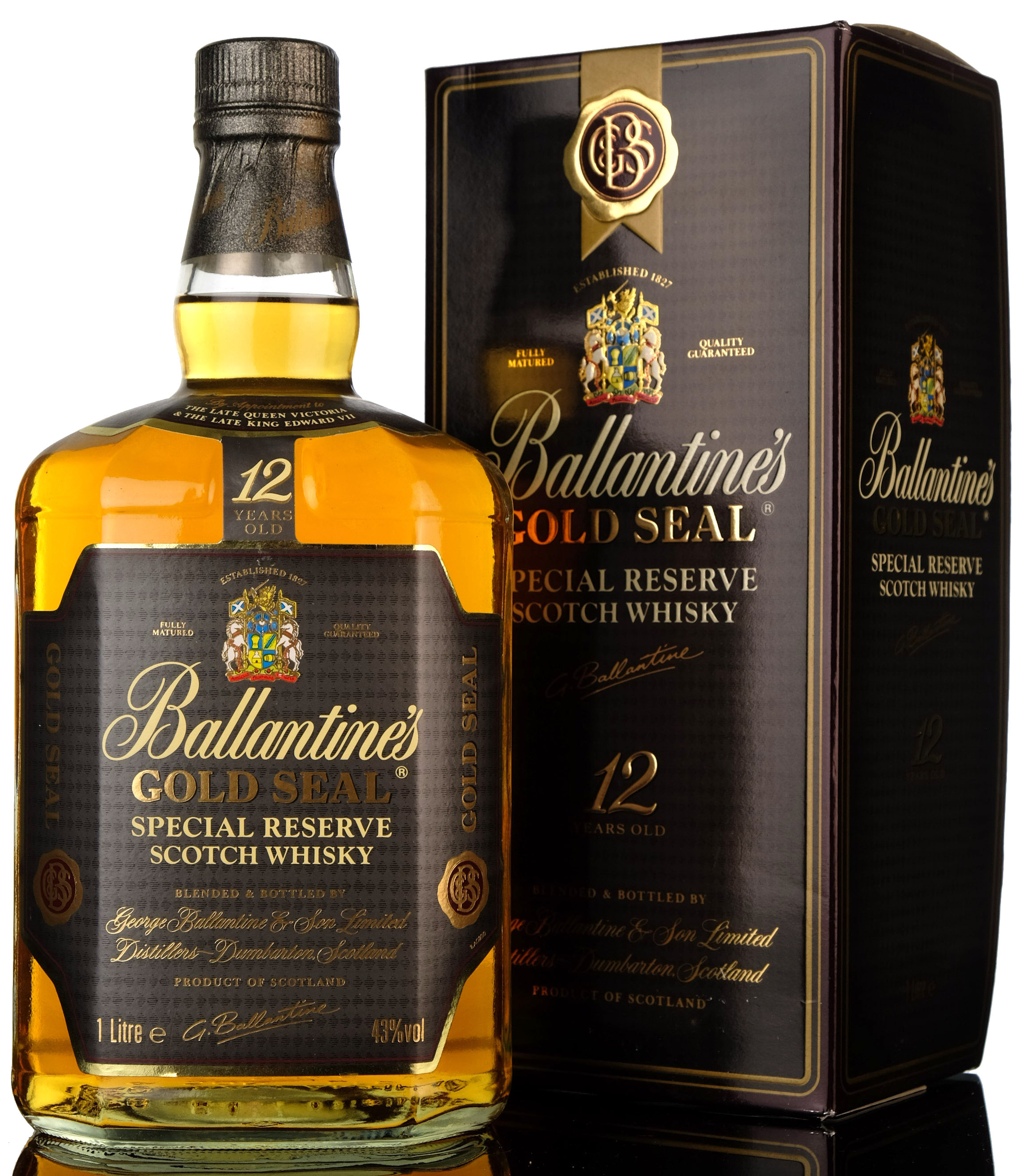 Ballantines 12 Year Old - Gold Seal - 1 Litre