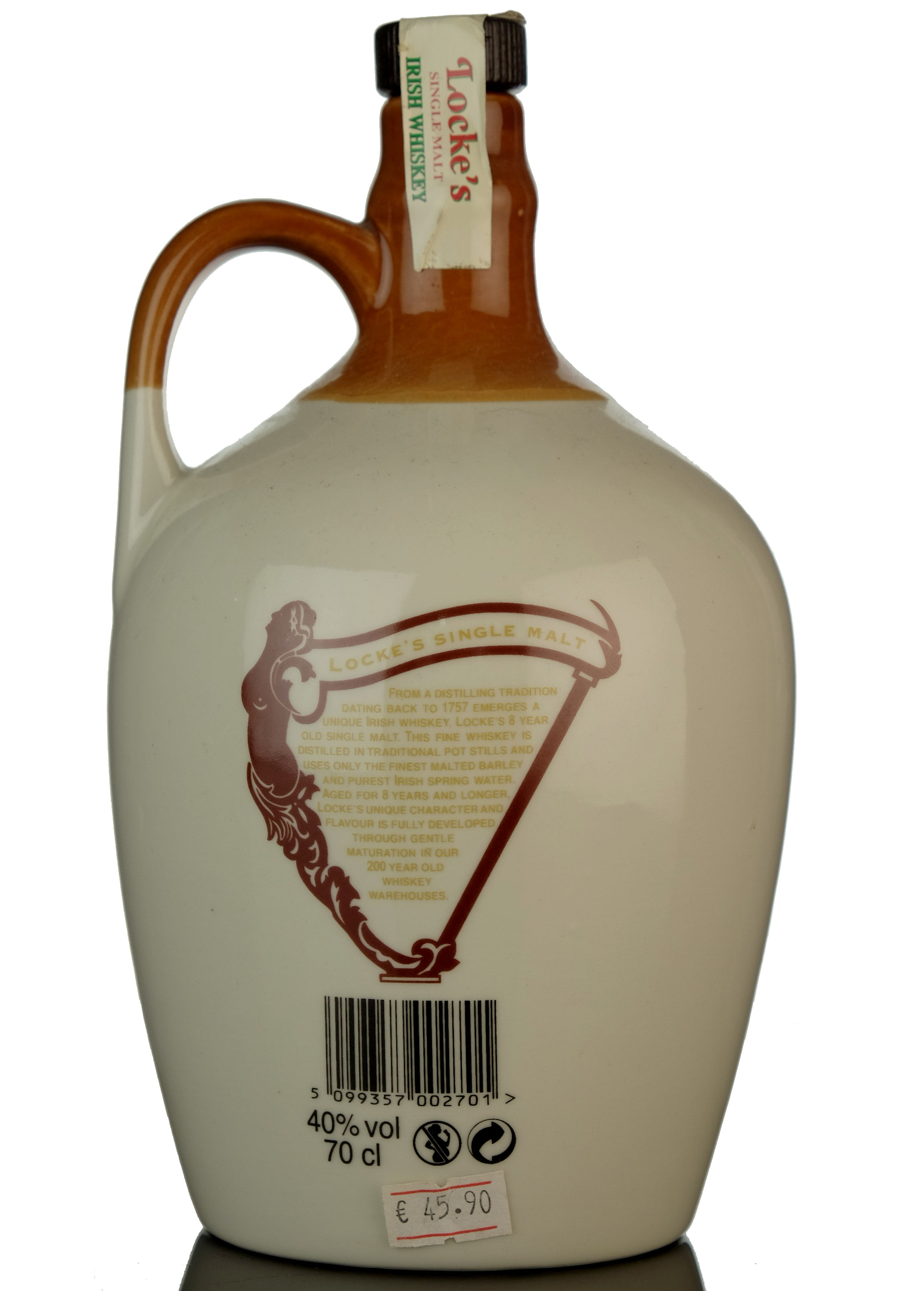 Lockes 8 Year Old - Irish Whiskey - Ceramic