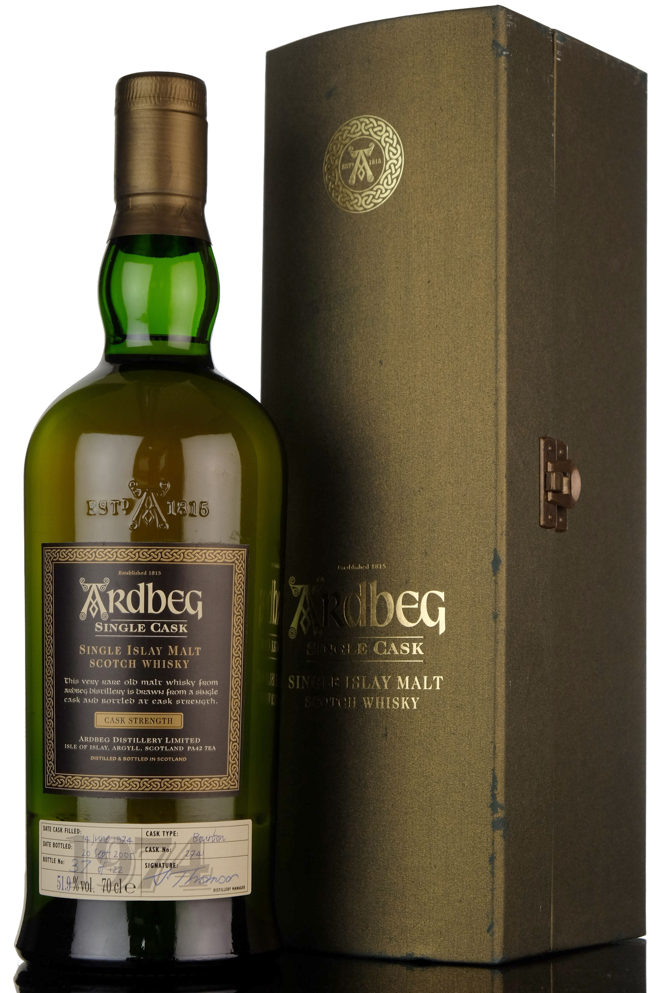 Ardbeg 1974-2005 - Single Cask 2741 - 122 Bottles